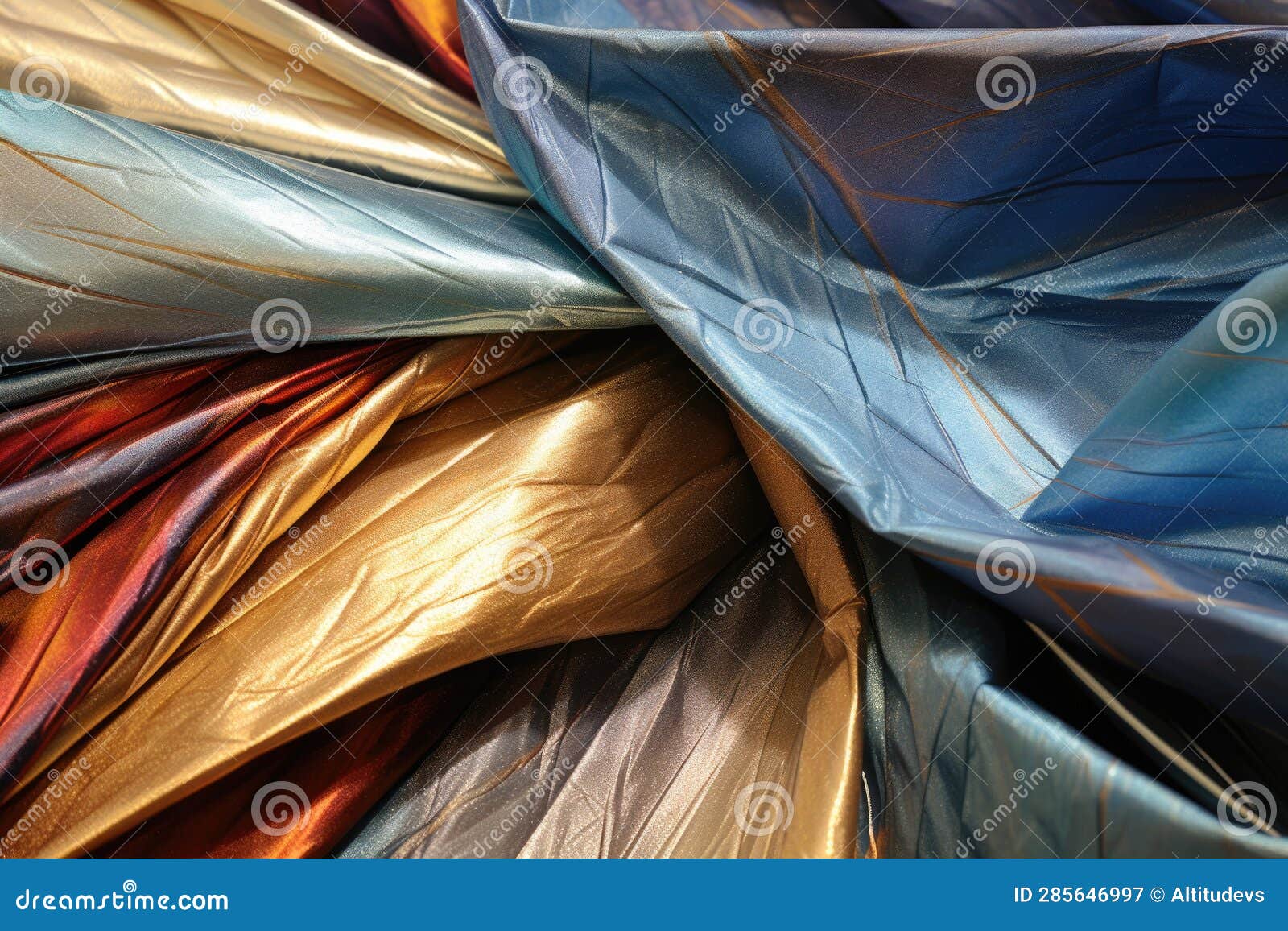 Solar Sail Materials and Fabric Closeup Stock Image Image of