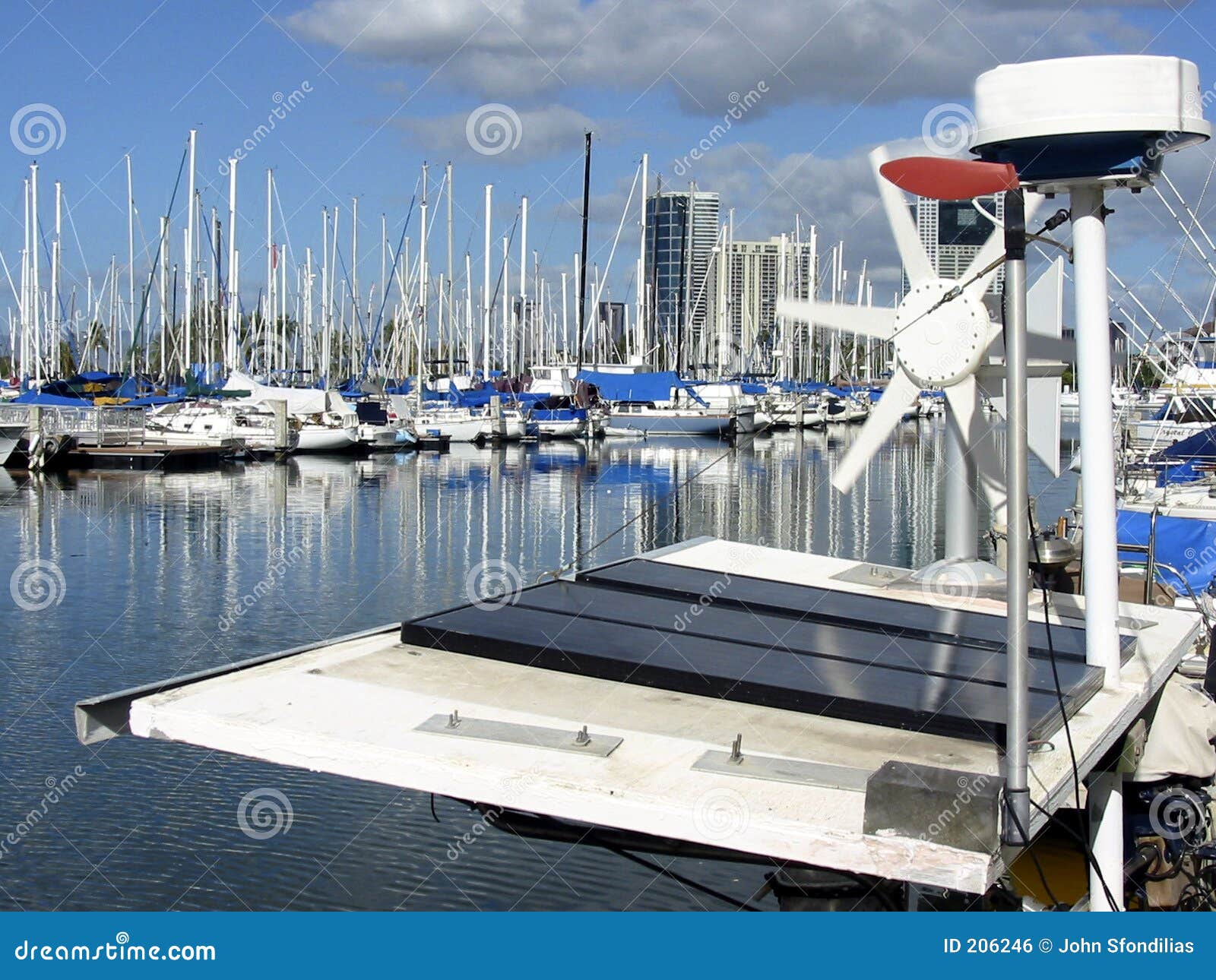Solar Sailboat stock photo. Image of honolulu, sailing 206246