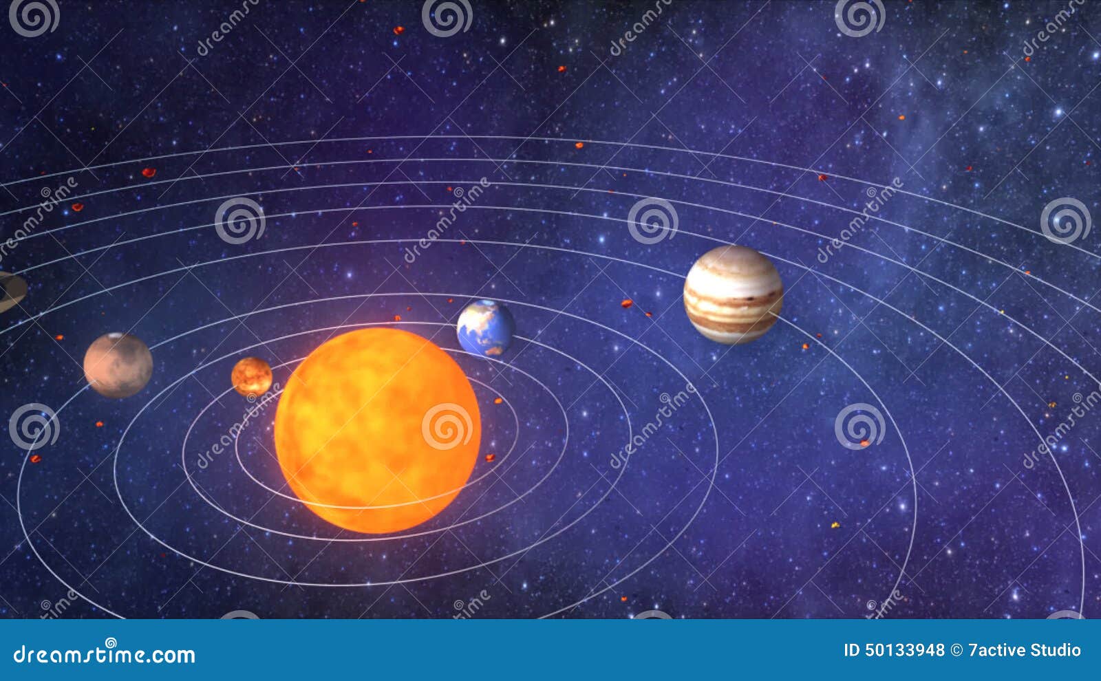 Solar System Stock Footage Video Of Eight Education 50133948