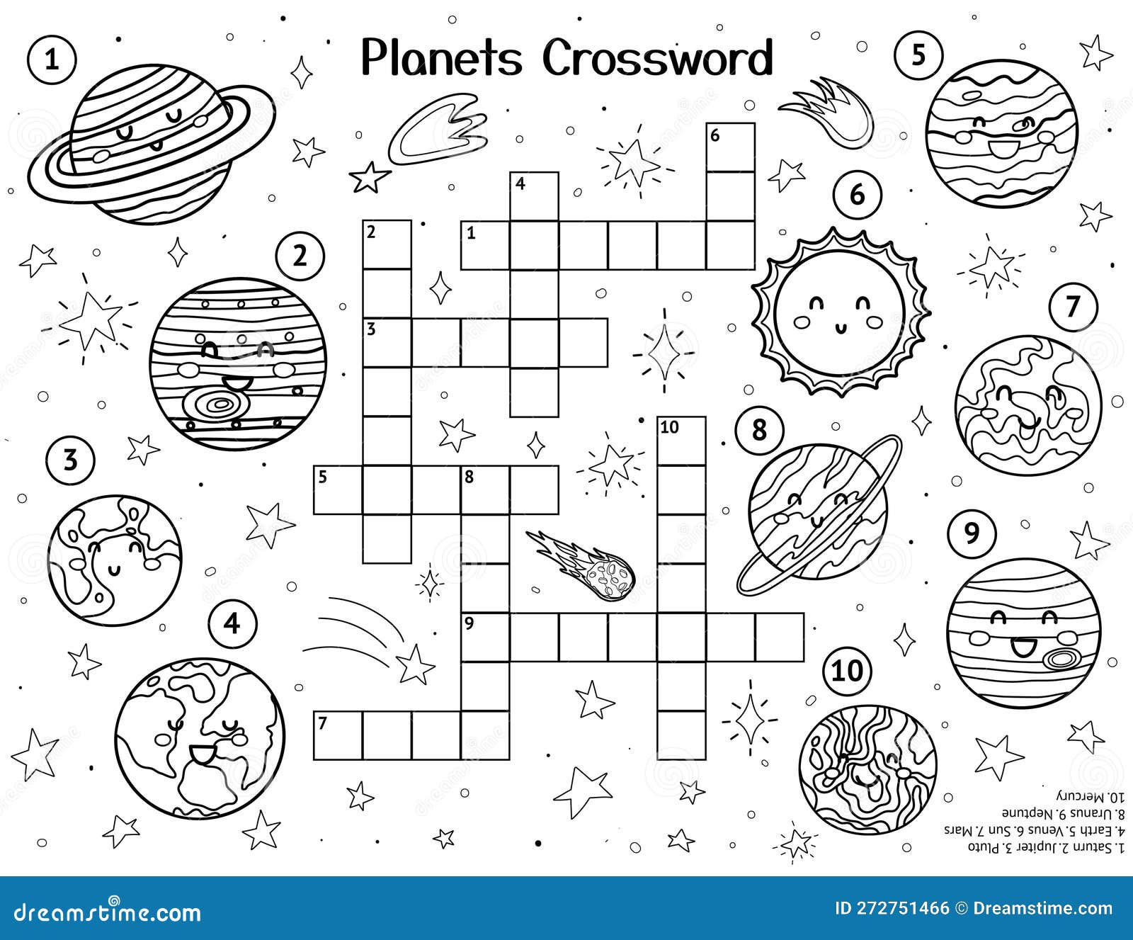 Solar System Crossword Puzzle Solar System Crossword Puzzle