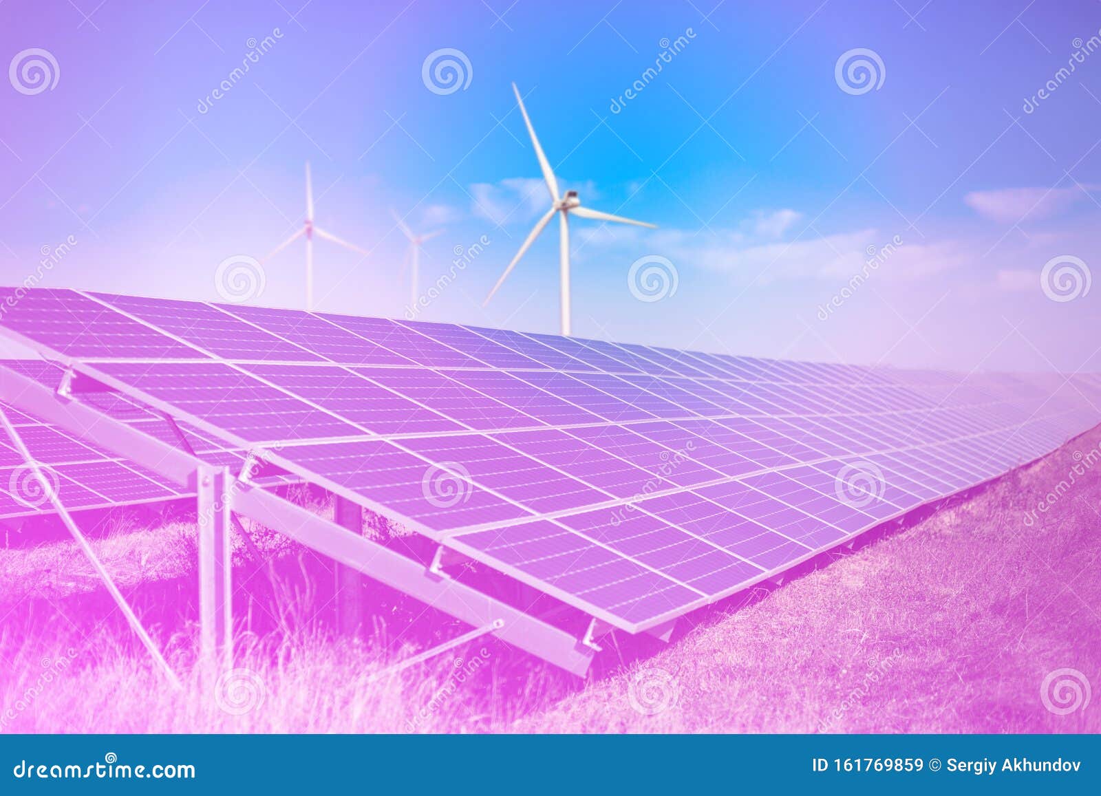 Solar and wind generators stock image. Image of alternative 161769859