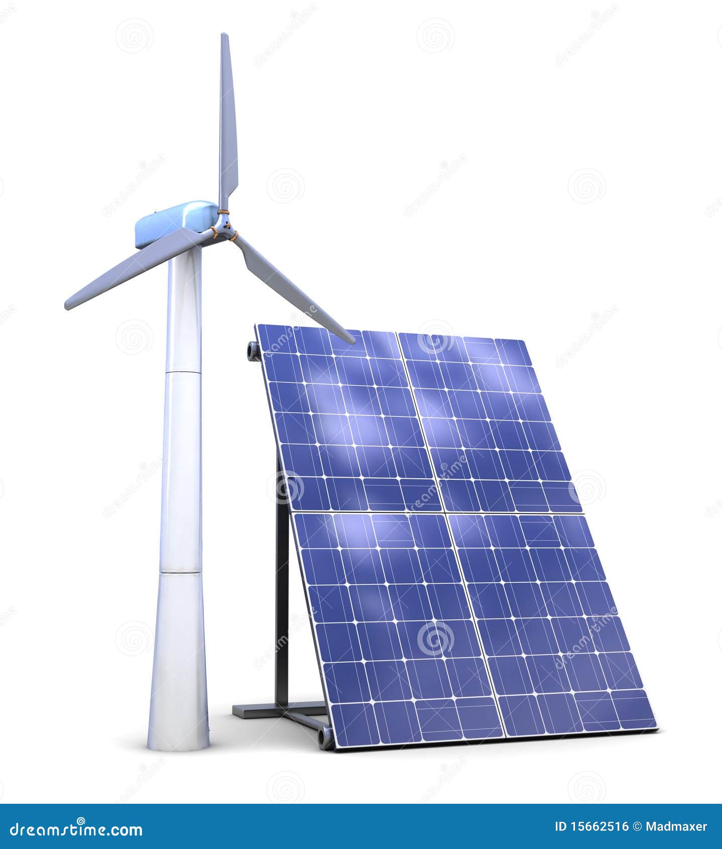 Solar And Wind Power Royalty Free Stock Image Image 15662516