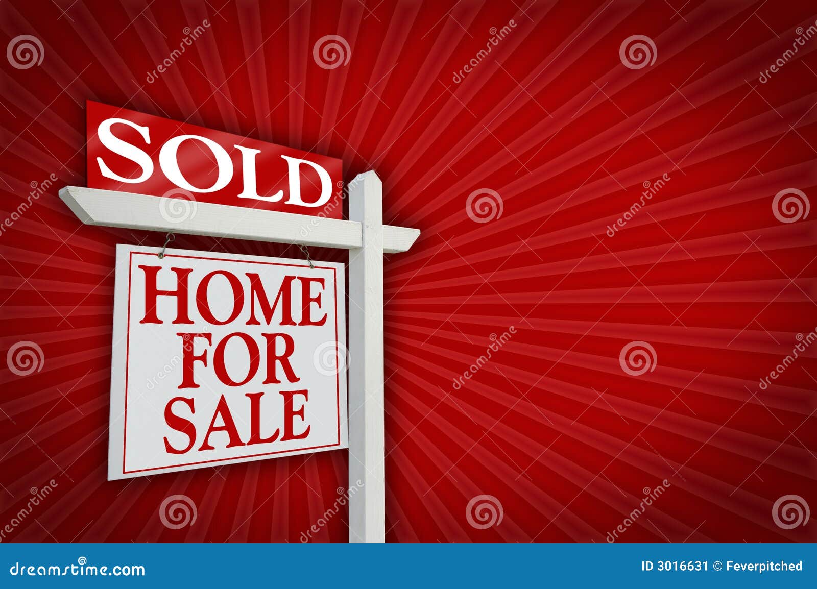 Sold Home for Sale Sign, Burst Stock Image Image of sale, blank 3016631
