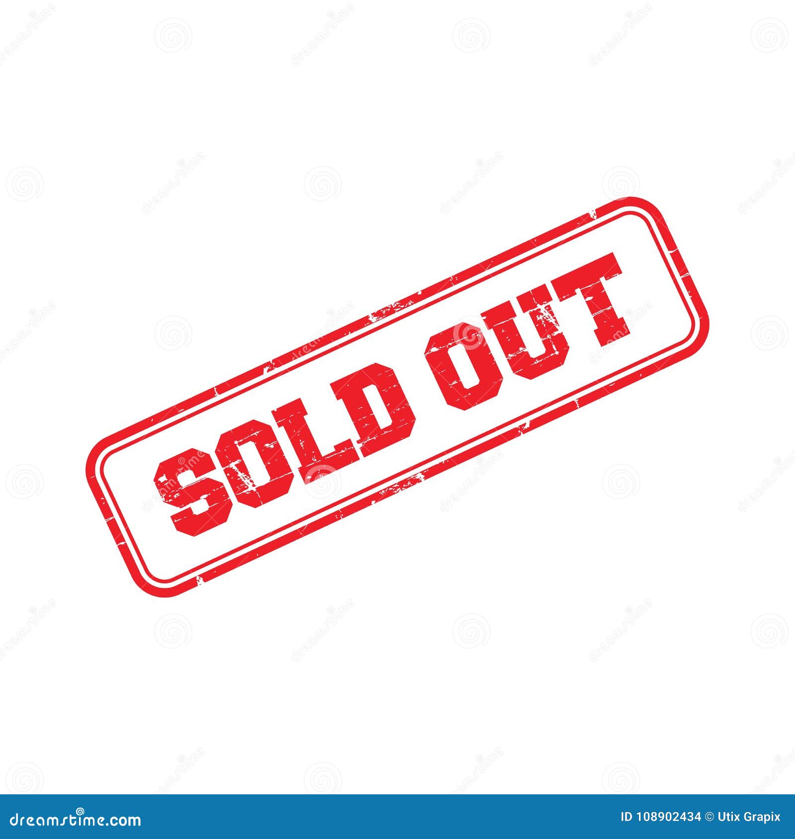 Sold Out Logo Badge stock illustration. Illustration of label