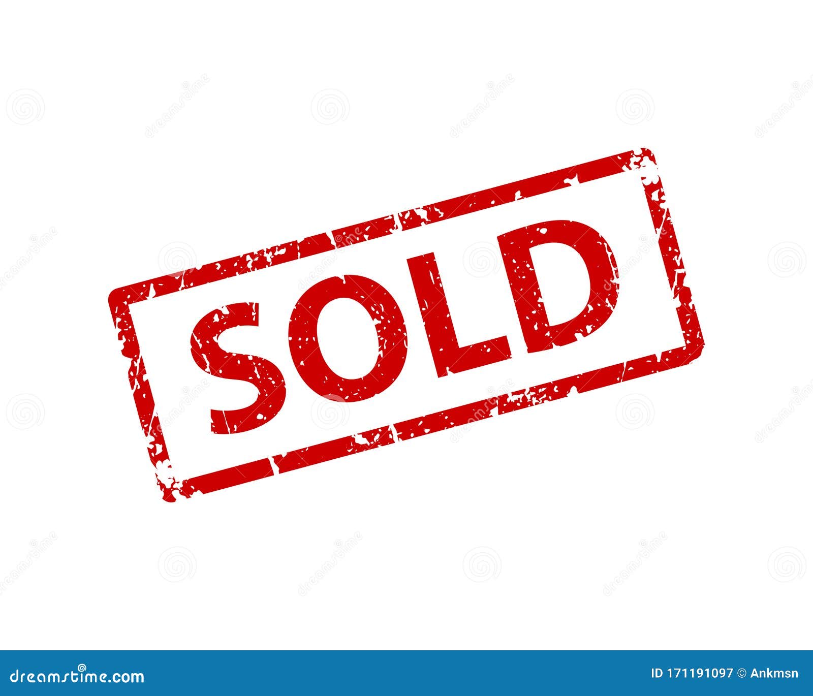 Sold Sign Sticker. Stamp Vector Texture Stock Vector Illustration of