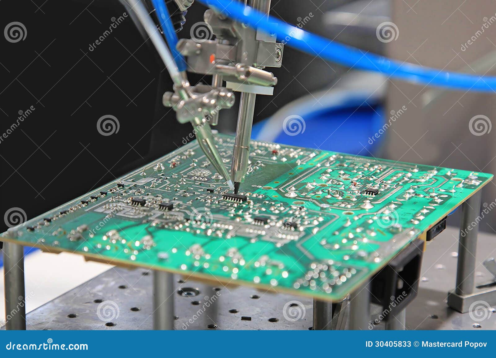 Solder The Chip On The PCB Stock Photos Image 30405833