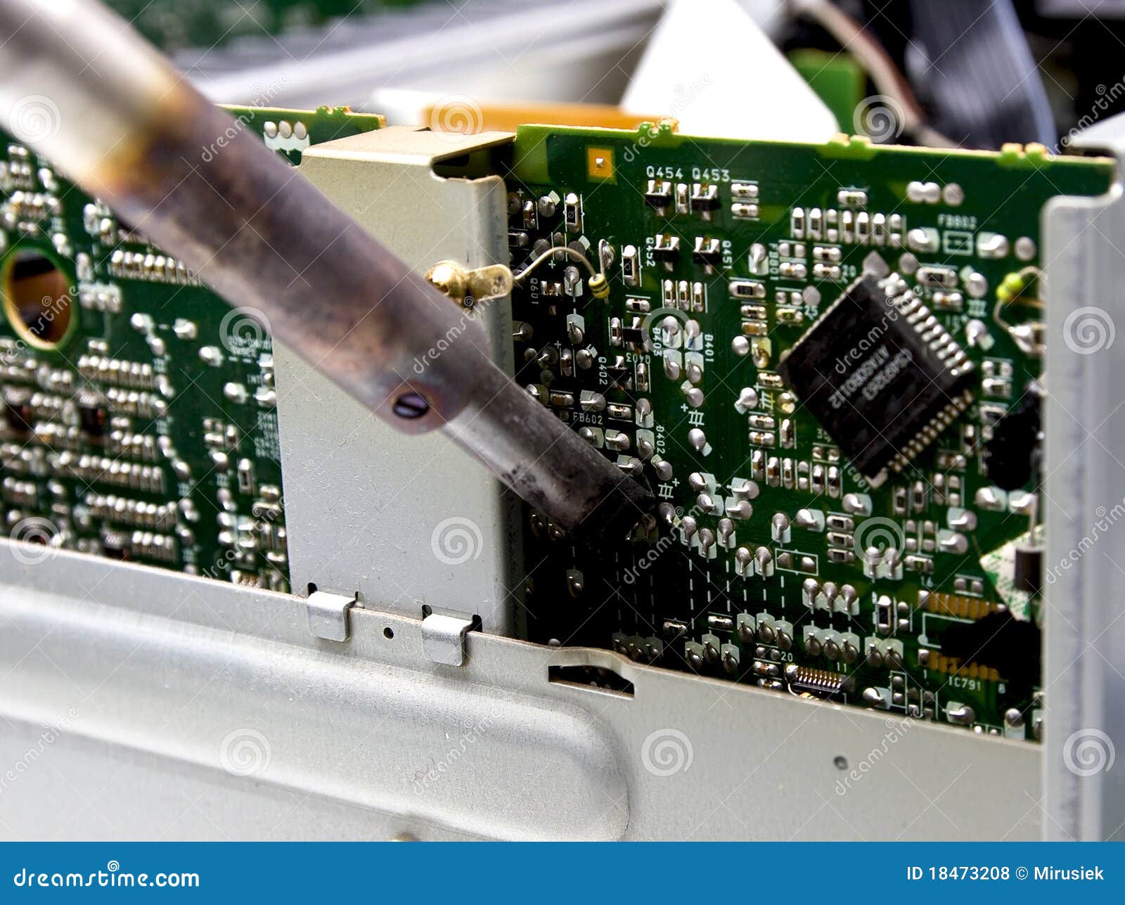 Soldering stock photo. Image of digital, component, technician 18473208