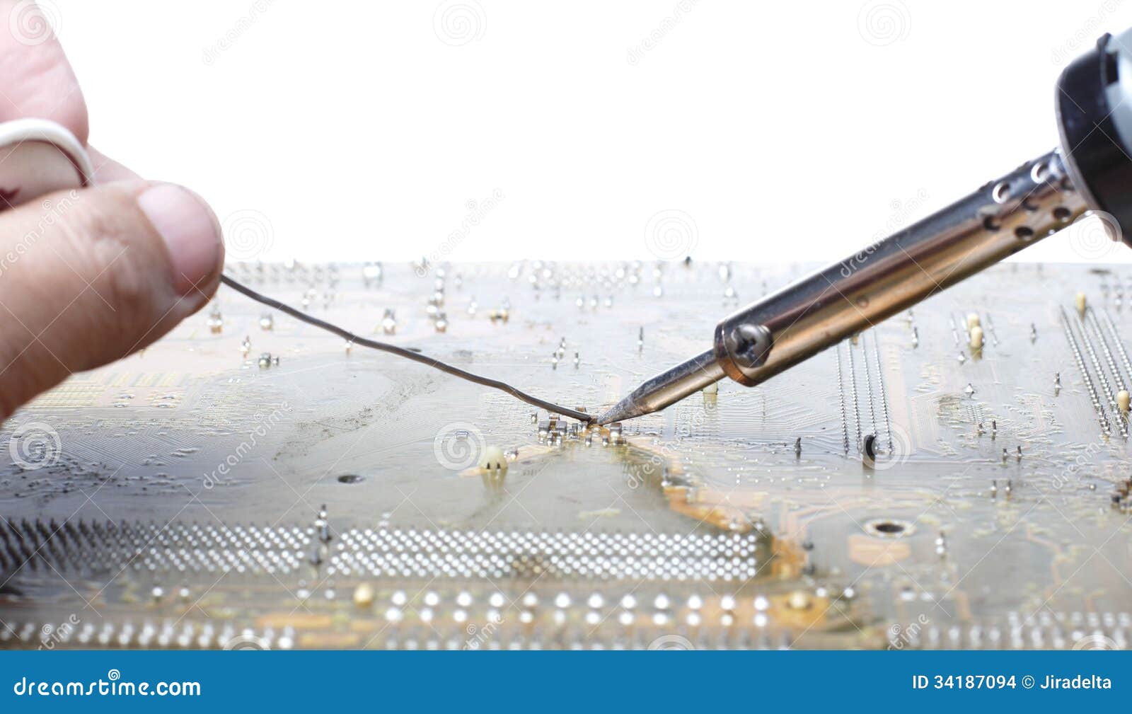 Soldering Computer Motherboard Stock Photo Image of repair, circuit 34187094