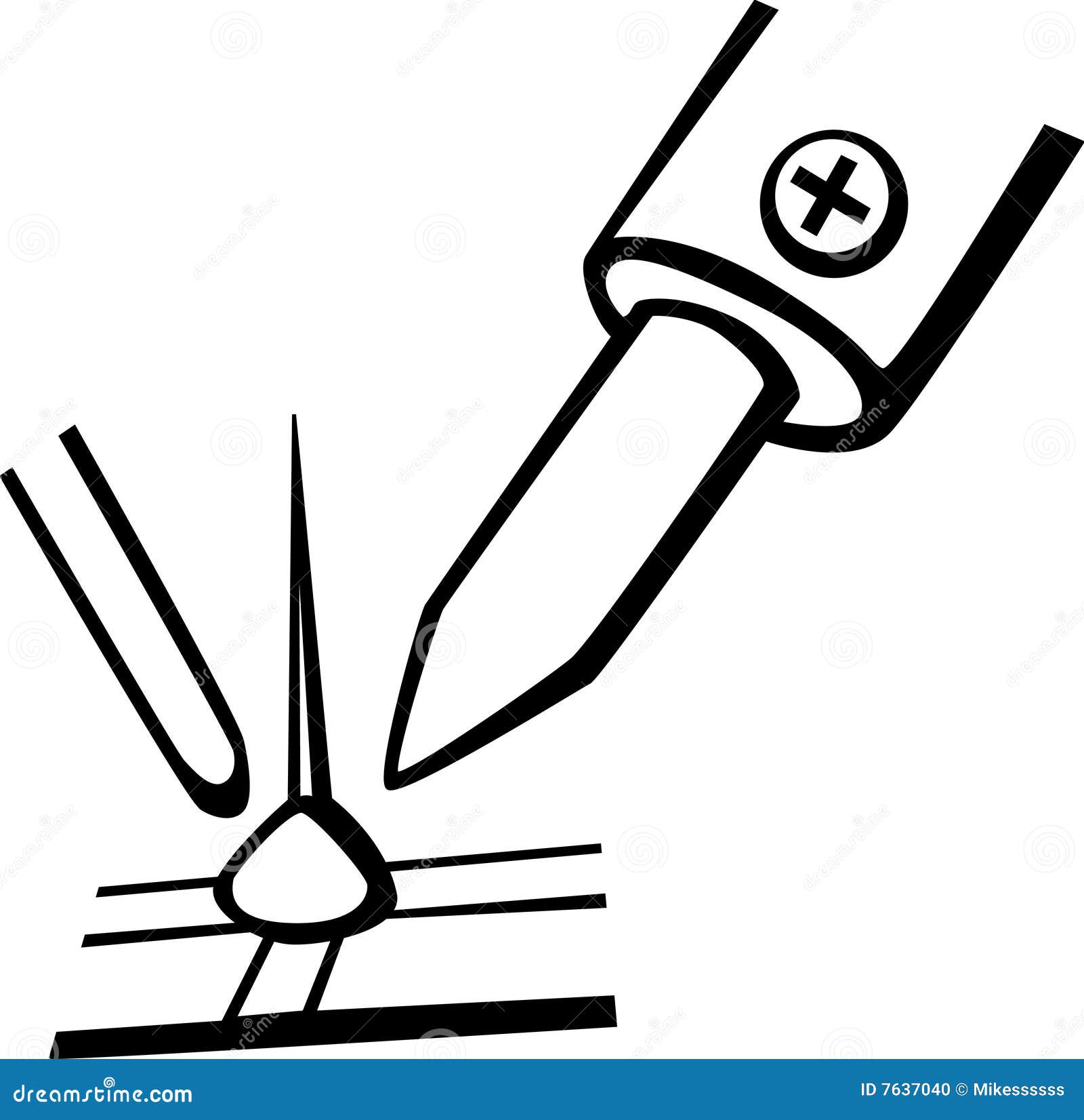 Soldering Electronics Vector Illustration Stock Photo Image 7637040