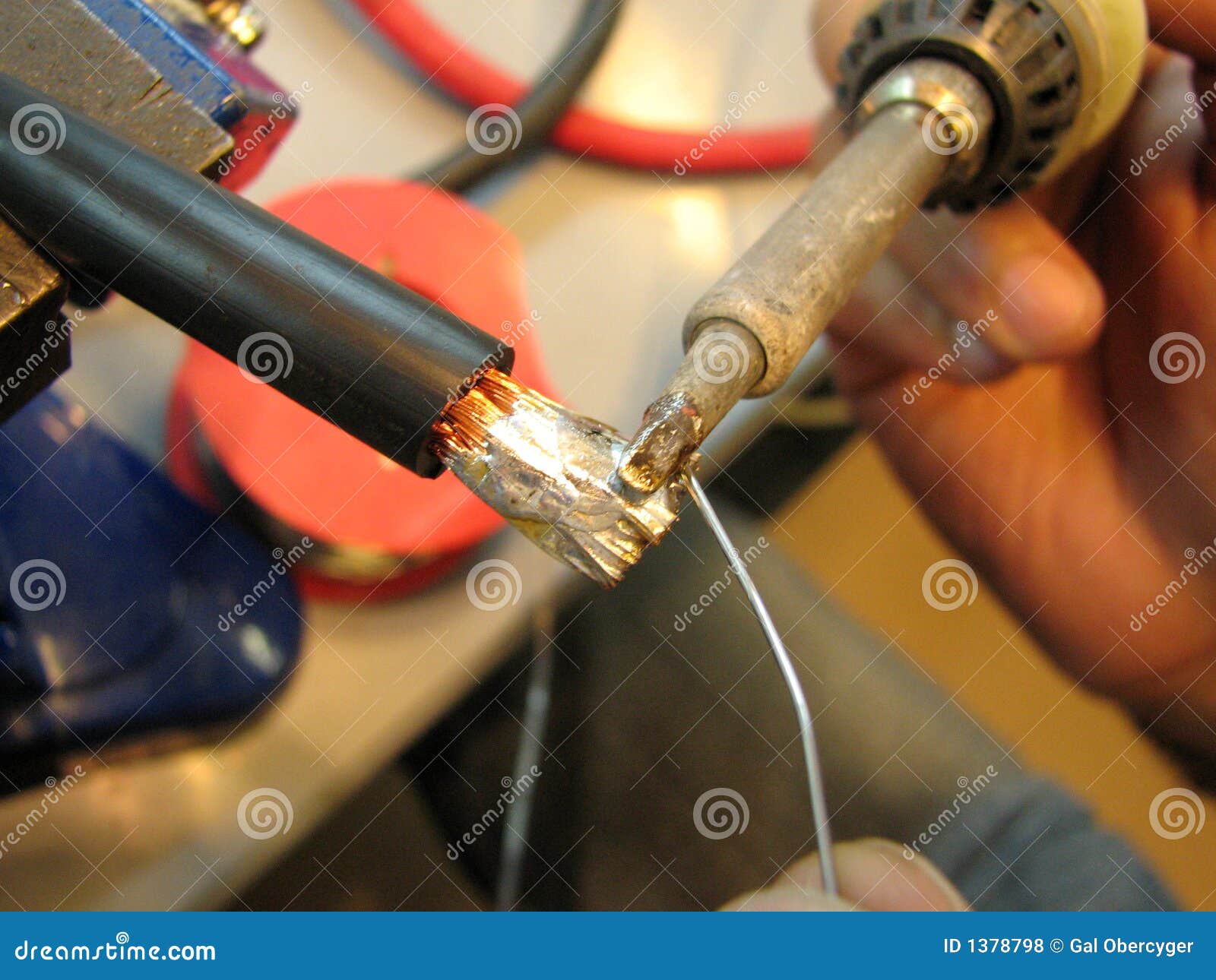 Soldering iron stock photo. Image of electronics, industry 1378798