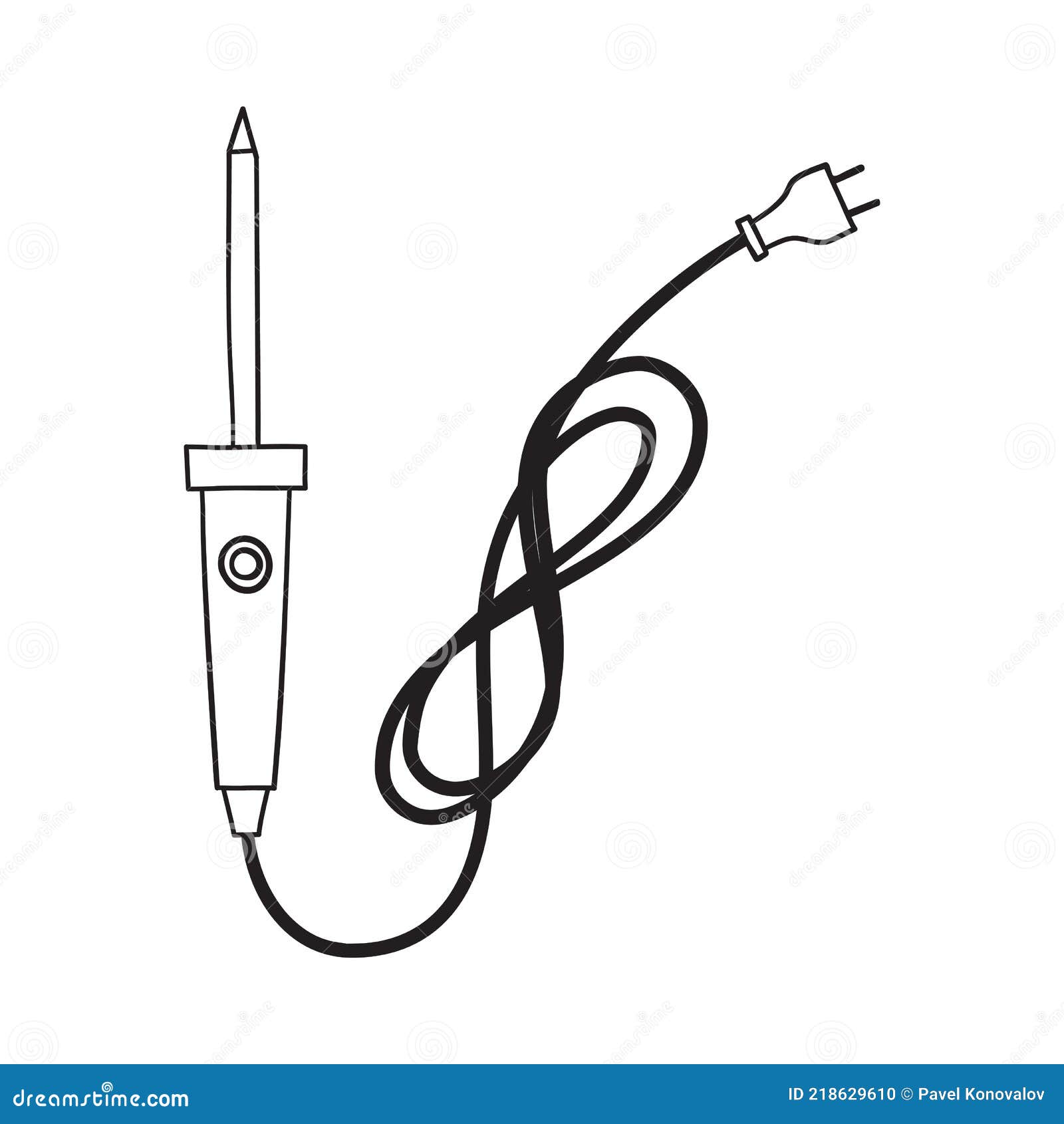 Soldering Iron Icon stock vector. Illustration of amps 218629610