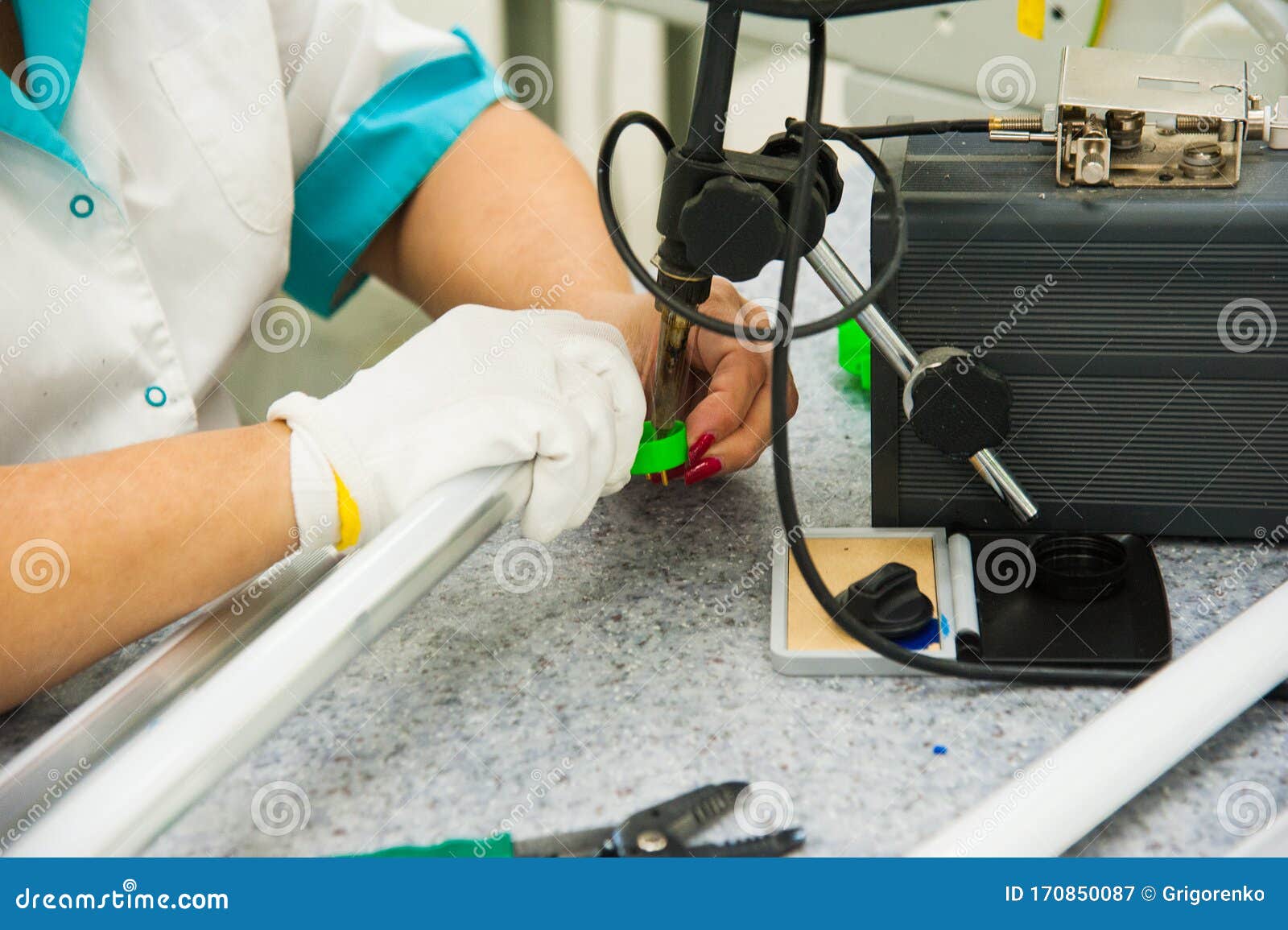 Soldering Microchips and Circuit Boards Stock Image Image of science, electronic 170850087