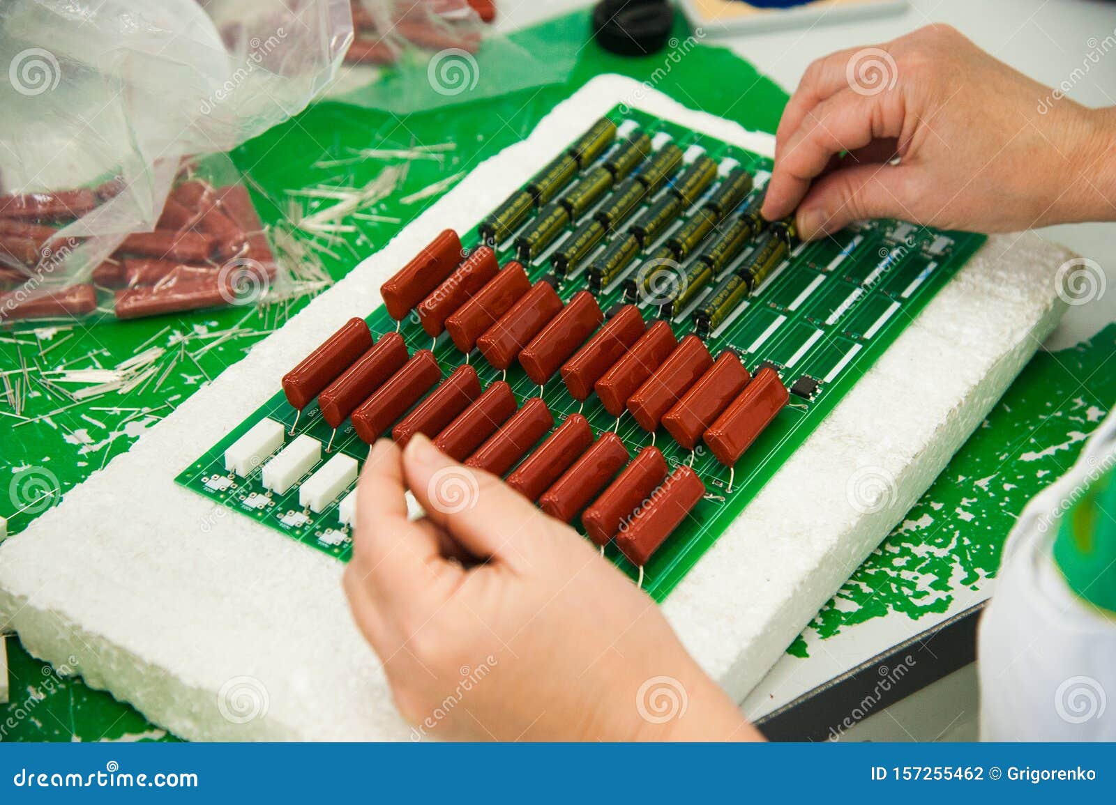 Soldering Microchips and Circuit Boards Stock Photo Image of detail, industry 157255462