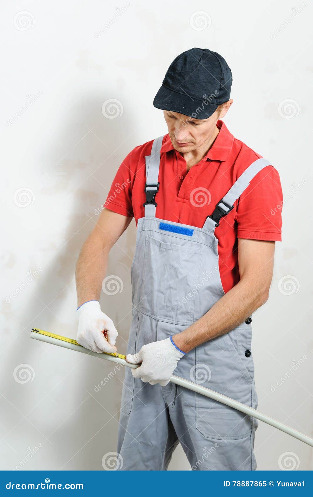 Soldering plastic pipe. stock image. Image of home, plumbing 78887865