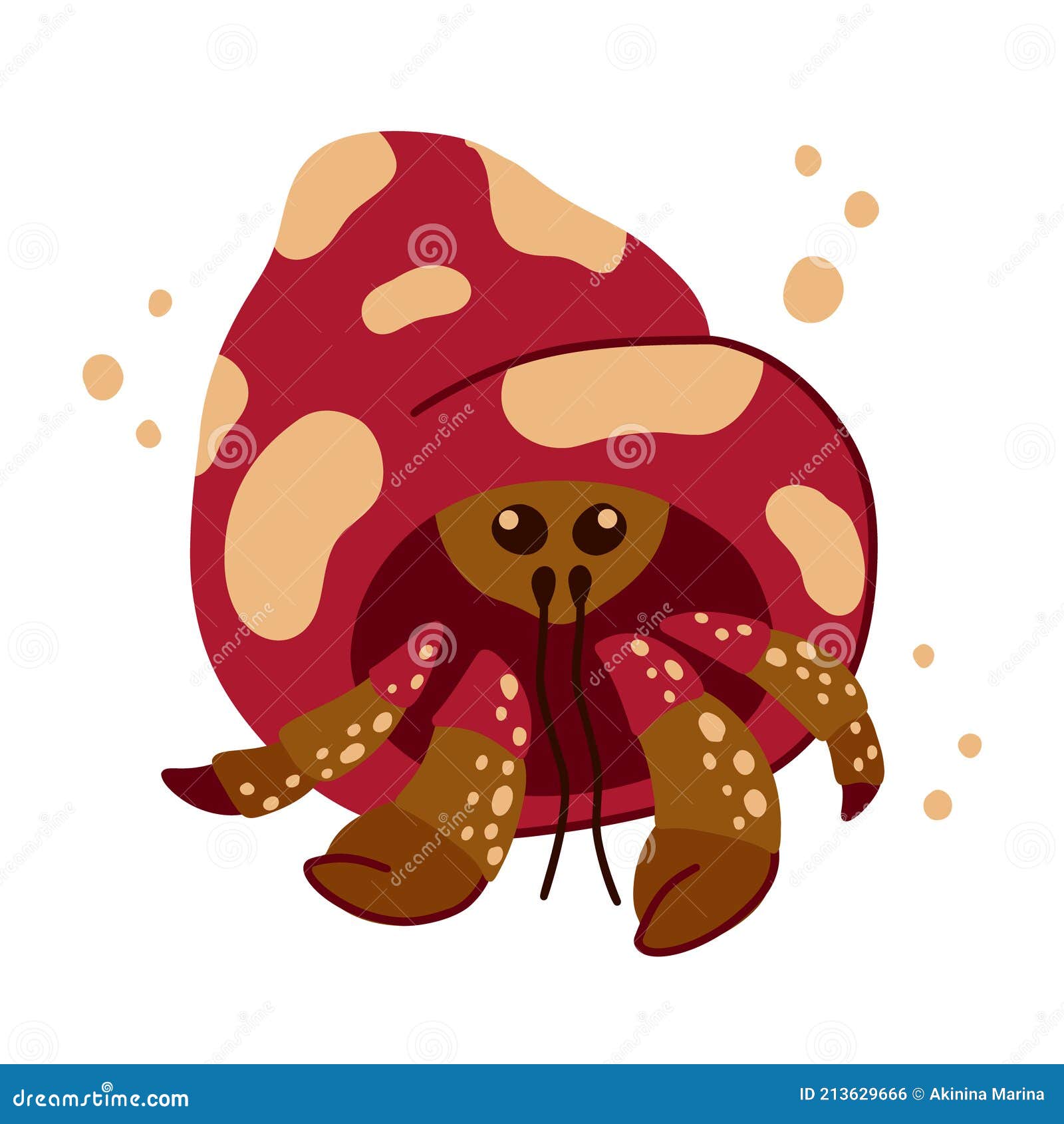 Soldier or Hermit Crab Character. Cartoon Hand Drawn Illustration of Cute Ocean Animal. Red Brown Fantasy Sea Crayfish Stock Vector - Illustration of bubble, kids: 213629666 Soldier or Hermit Crab Character. Cartoon Hand Drawn Illustration of Cute Ocean Animal. Red Brown Fantasy Sea Crayfish Stock Vector - Illustration of bubble, kids: 213629666