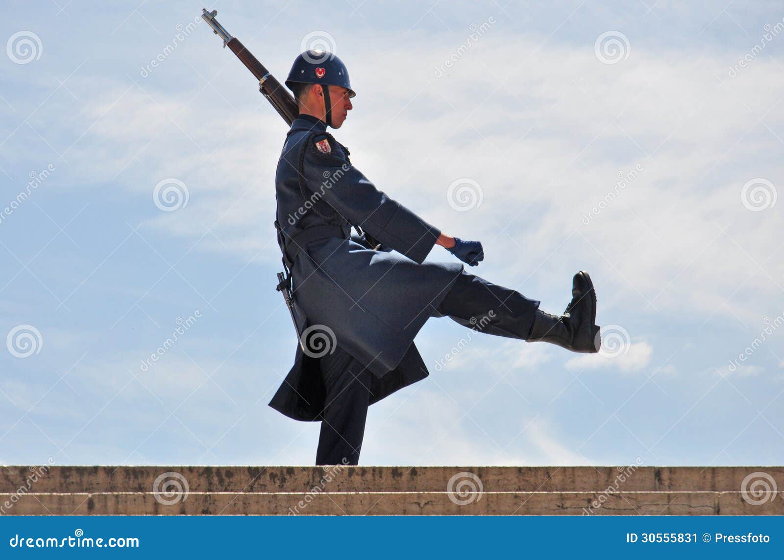 Soldier marching editorial photo. Image of holding, military 30555831