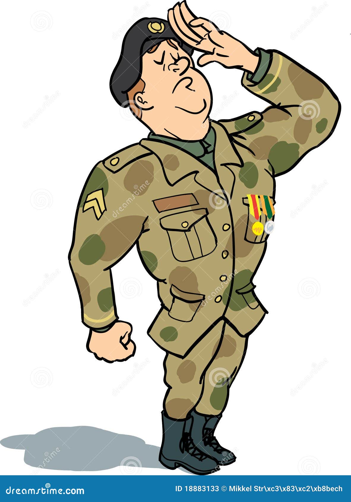 Soldier Saluting Stock Photos - Image: 18883133