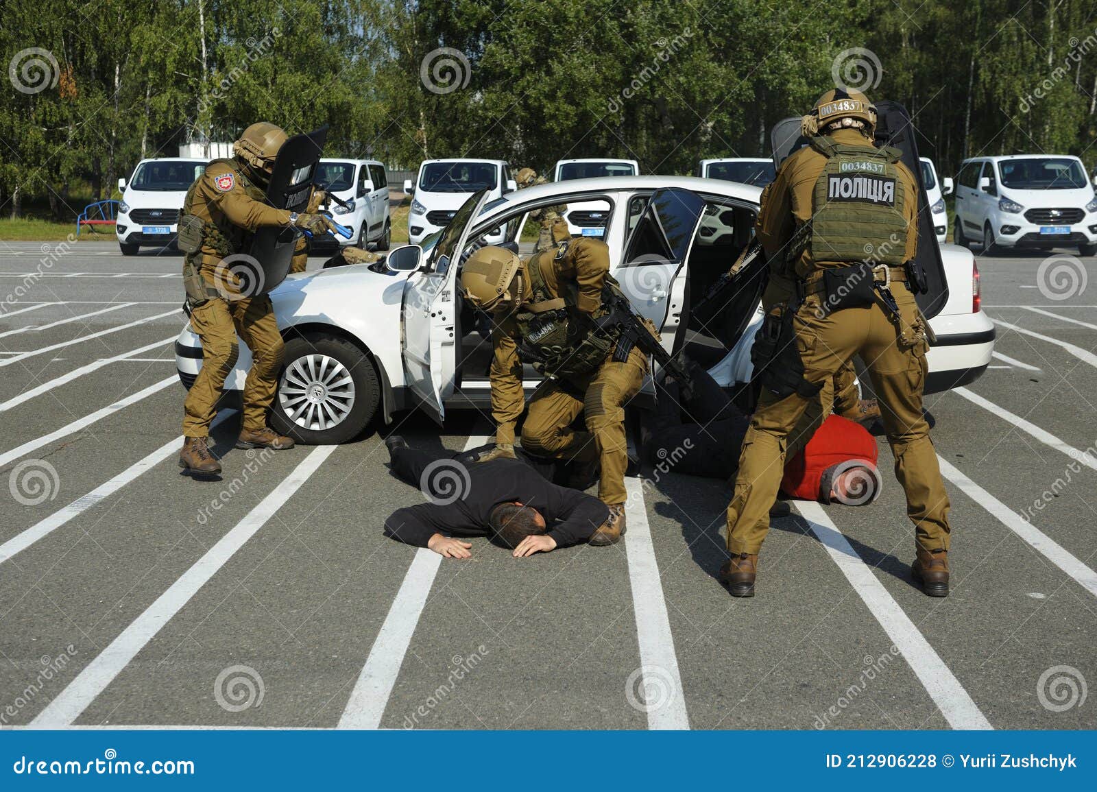 Soldiers Of KORD Police Special Forces, Performing Arrest Operations Of