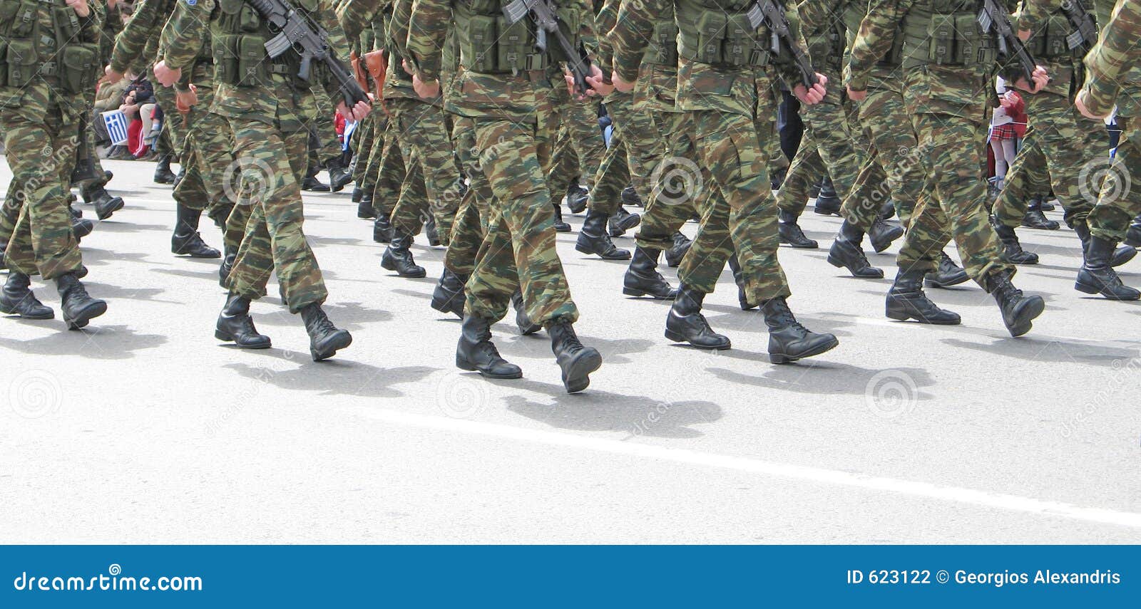 soldiers marching