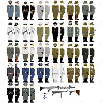 The Soldiers of the Wehrmacht during the Second World War Stock Vector ...