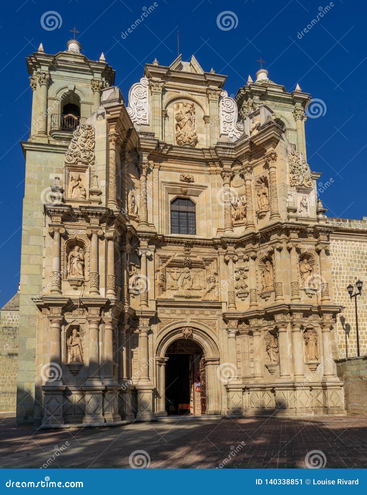 soledad basilica architecture, oaxaca, mexico.