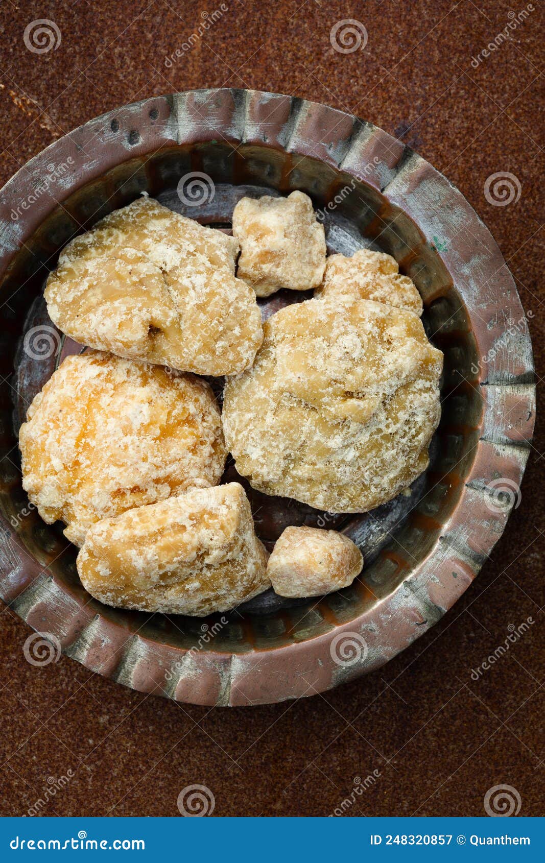 solid blocks of unrefined sugar jaggery goor