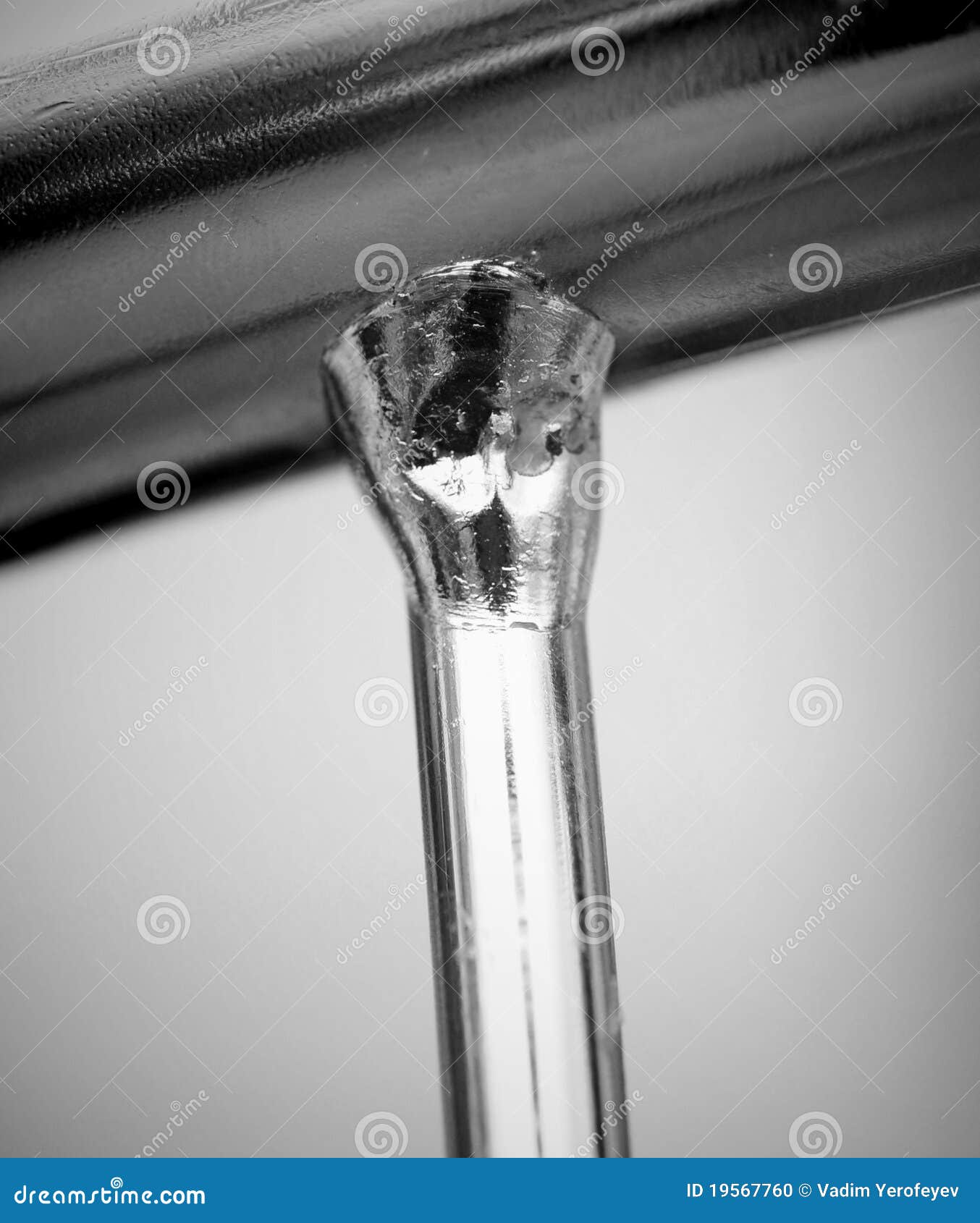 Solid chrome shining metal stock photo. Image of close 19567760