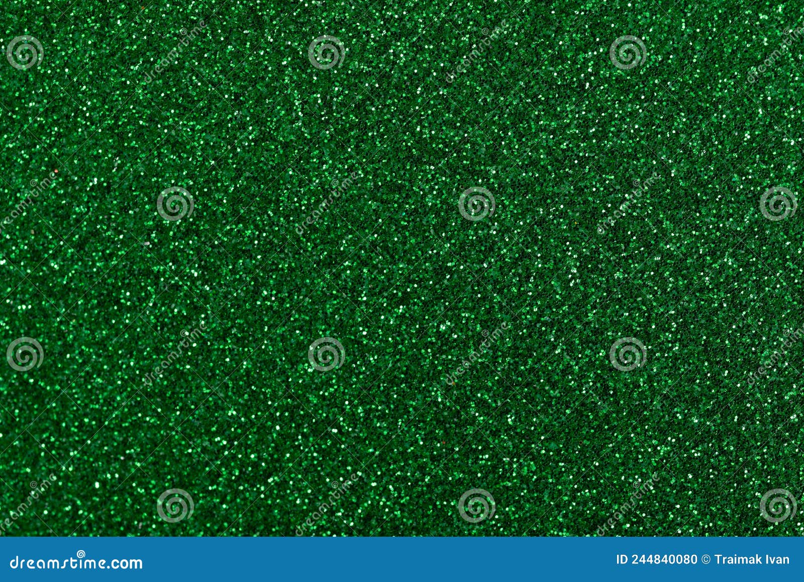 Solid Color Emerald Glitter Background with Depth of Field, Background
