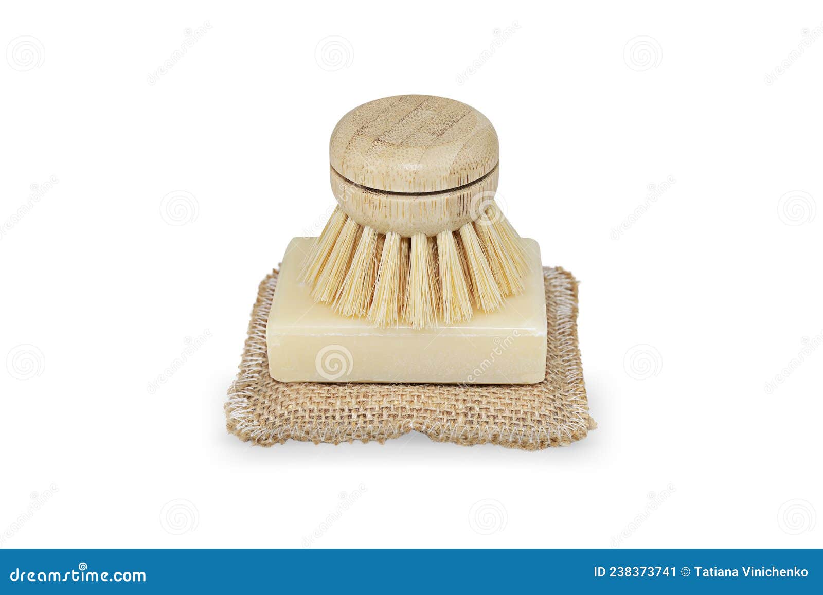 Solid Dish Soap with Brush and Sponge Stock Image Image of detergent