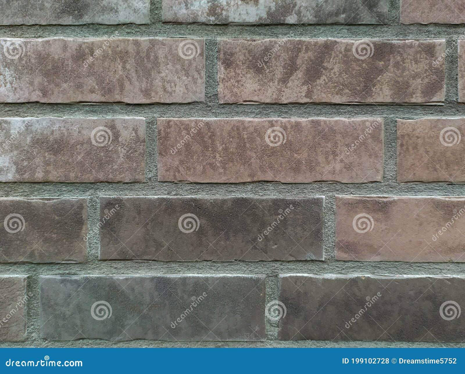 Solid Wall With Grey Bricks In Vintage Style As Grey Stonewall
