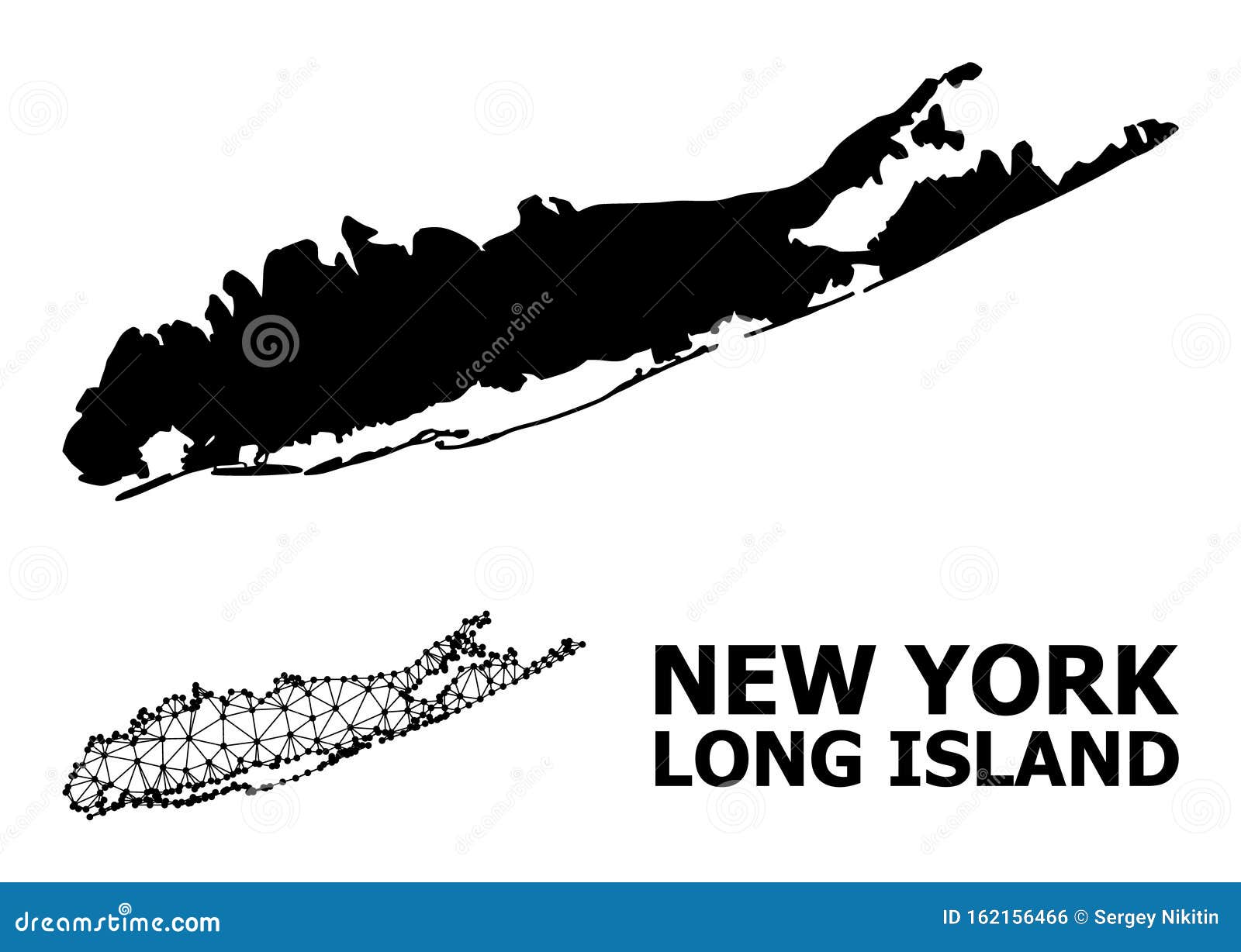Long Island Map Cartoon Vector 78001625
