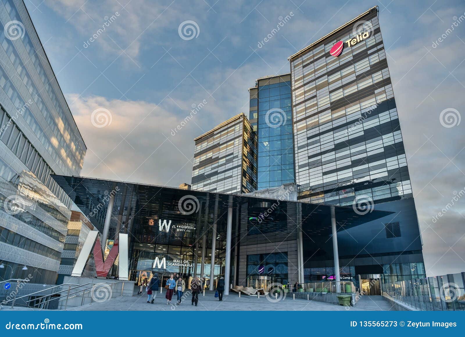 Mall Of Scandinavia Shopping Mall In Solna Sweden Editorial Stock