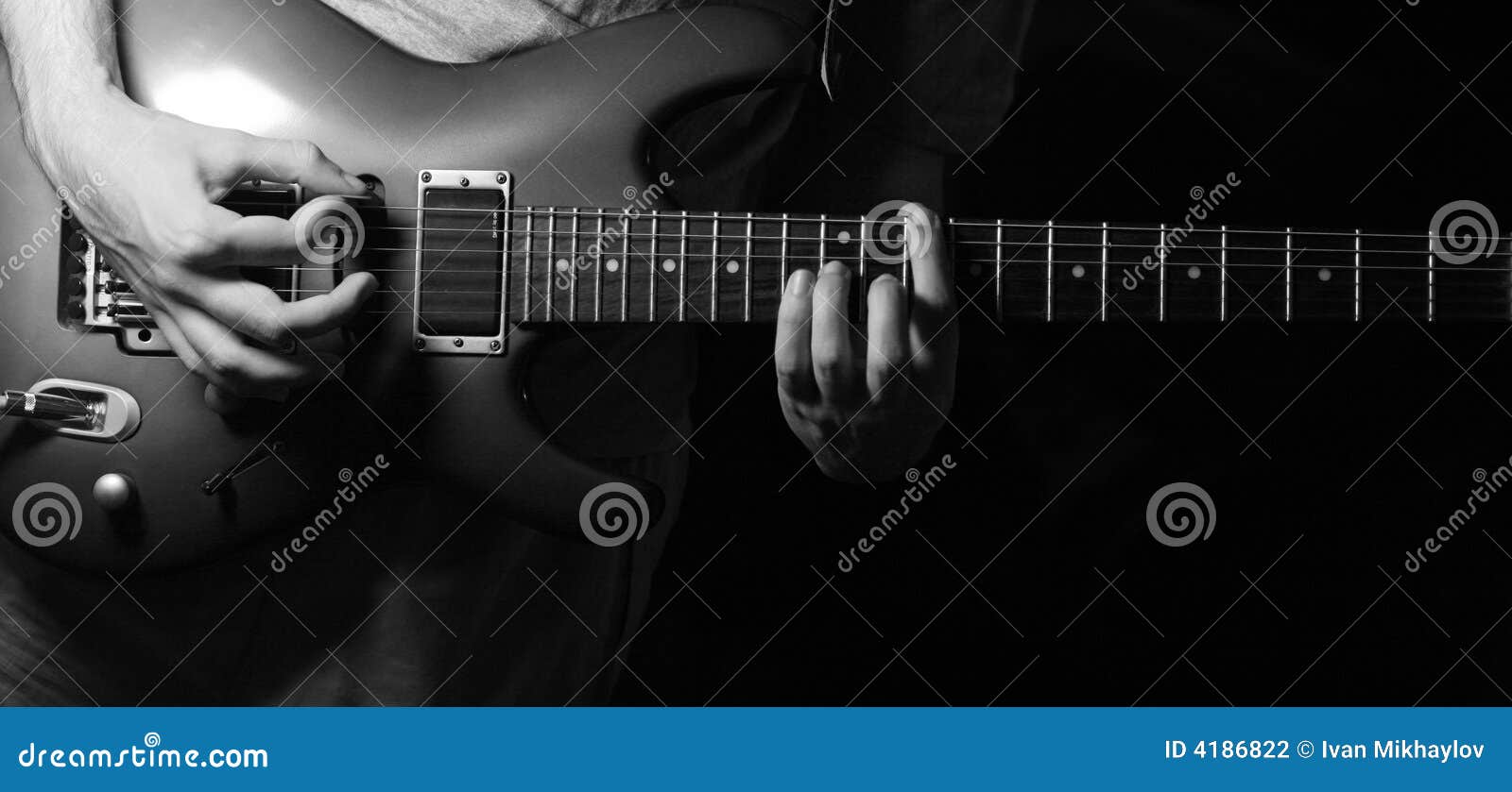 Solo guitarist stock photo. Image of play, grunge, life 4186822