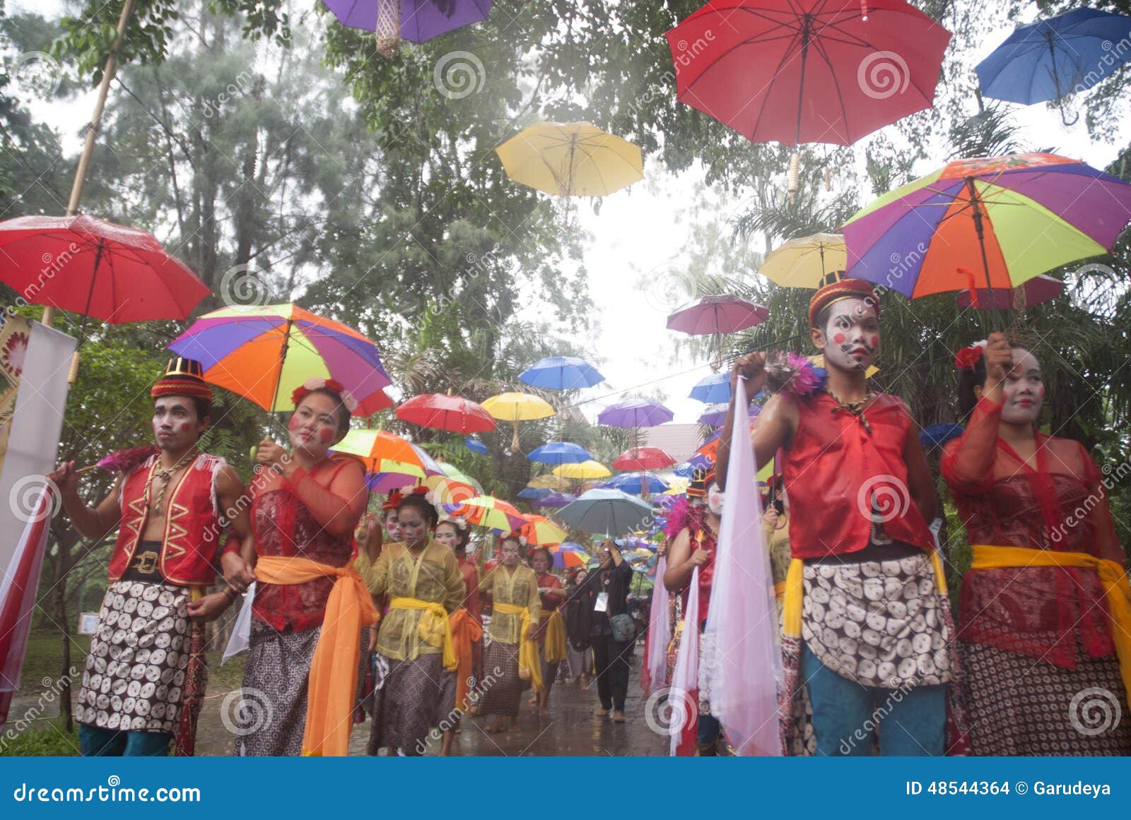 SOLO UMBRELLA FESTIVAL editorial stock image. Image of indonesia 48544364
