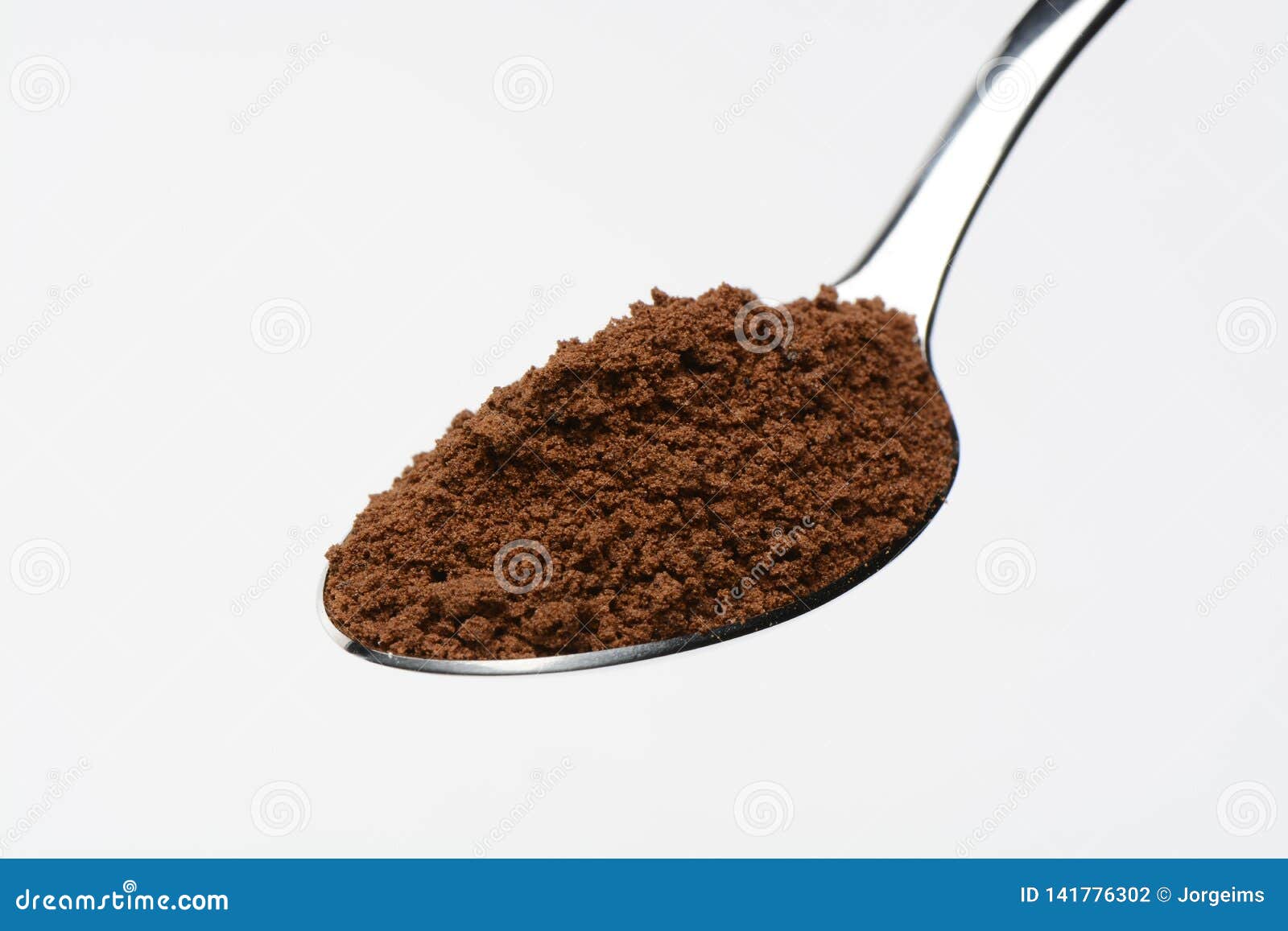 soluble coffee in a spoon