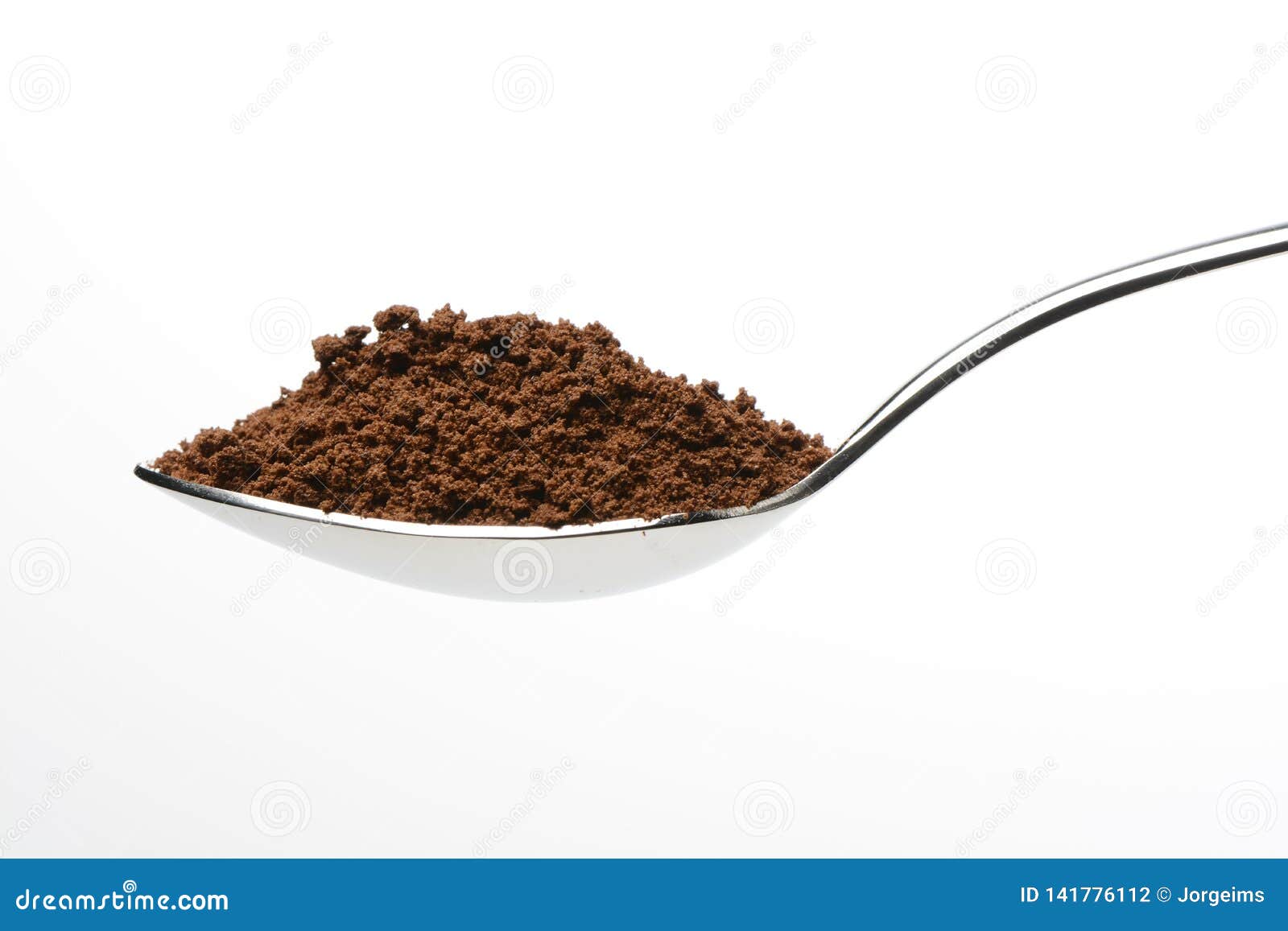 soluble coffee in a spoon
