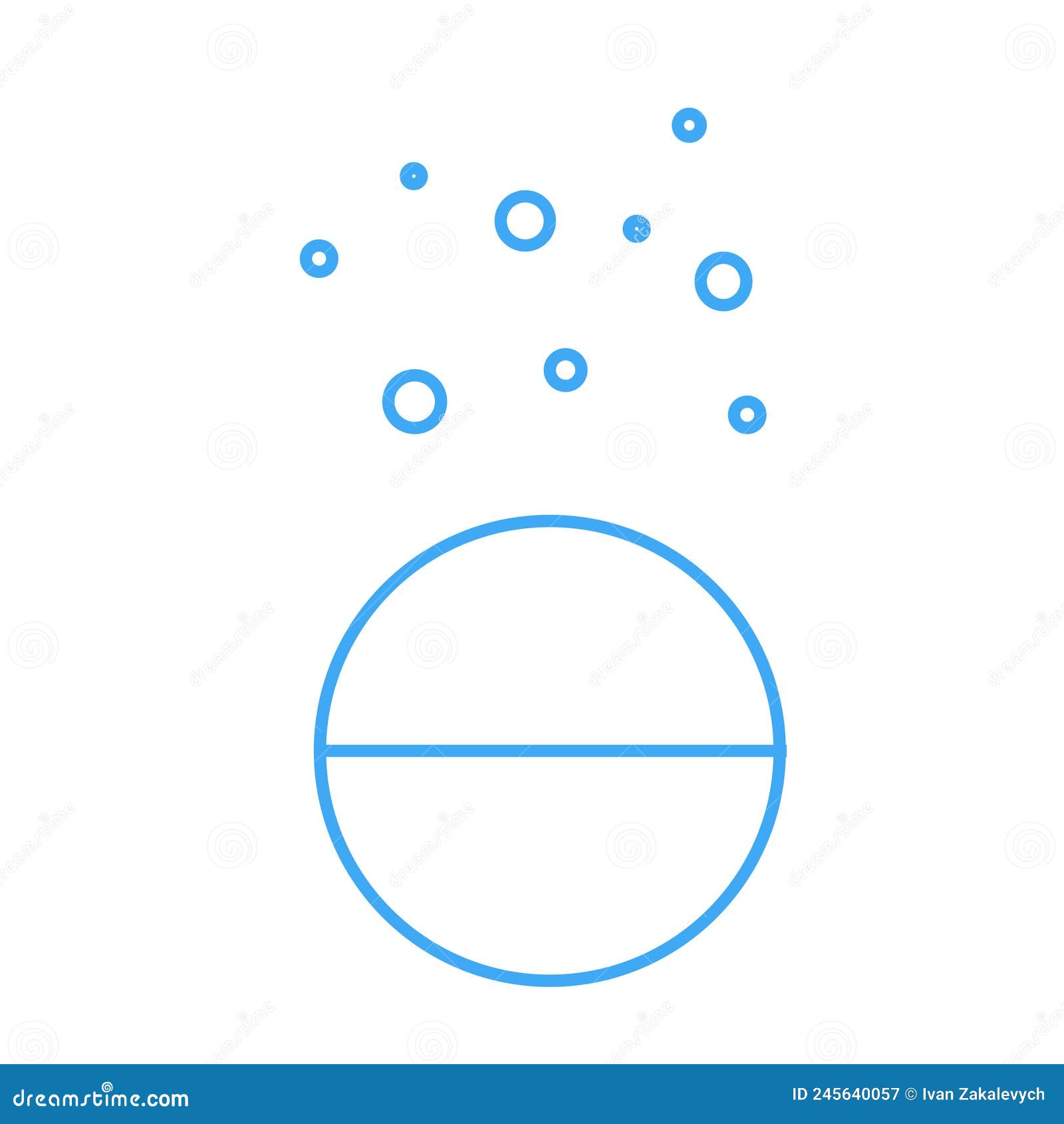 soluble tablet icon.  of effervescent pill . pharmaceutical capsula 