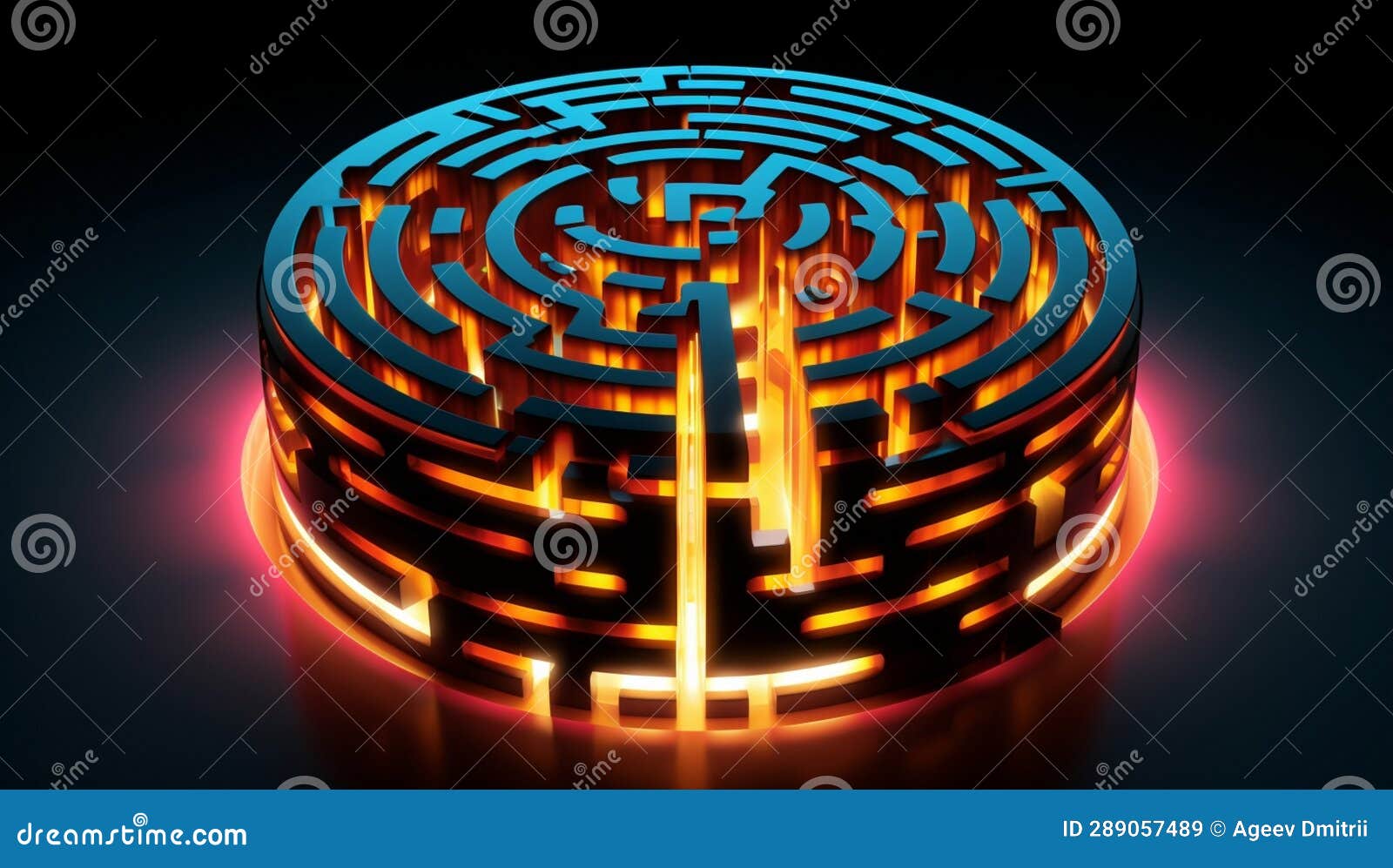 Solution Challenge Maze Game Way Labyrinth Success Path Puzzle Choice Direction Stock