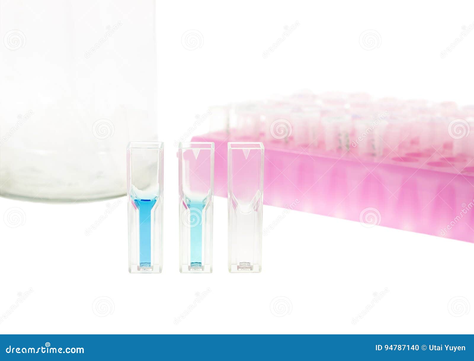 Solution Sample in Plastic Cuvette Stock Photo Image of sample