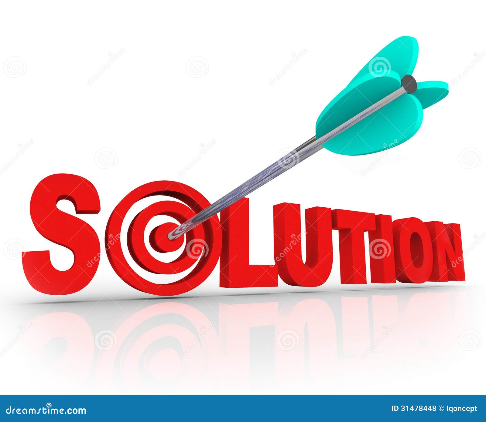 solution word 3d letters solved problem arrow target bulls-eye