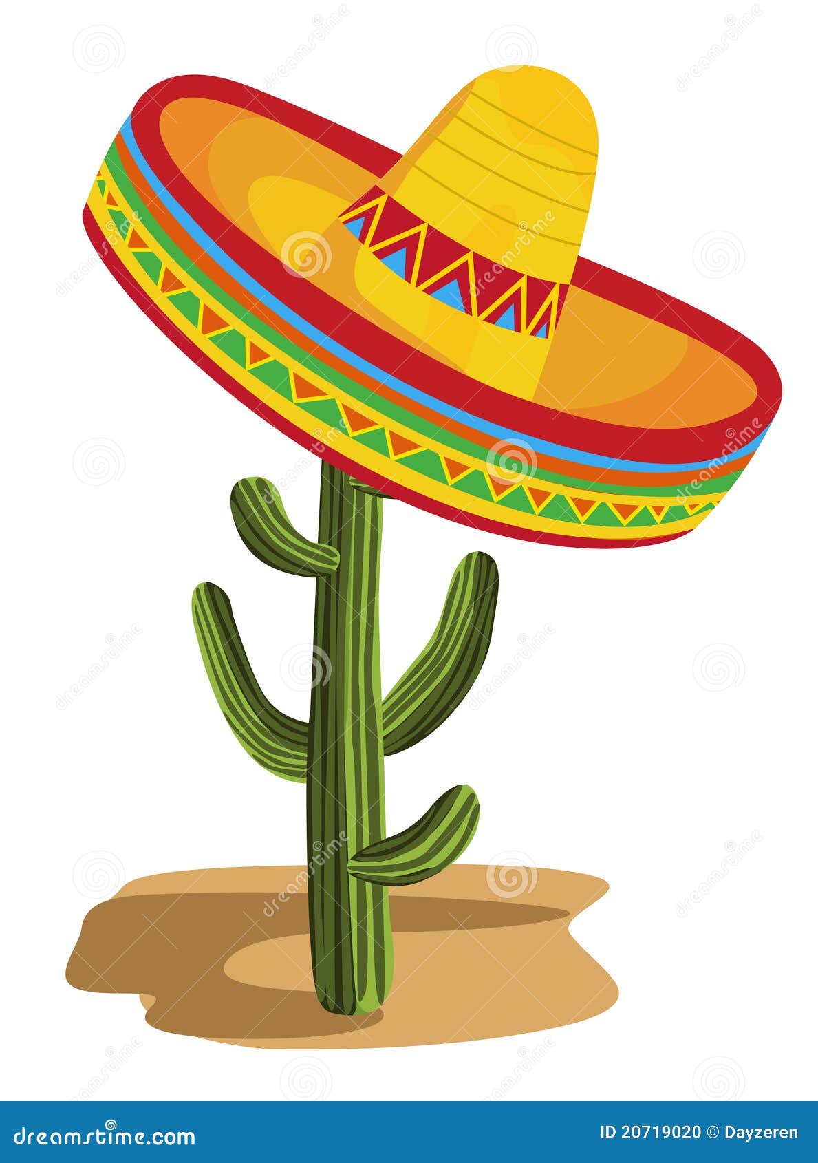 sombrero on cactus