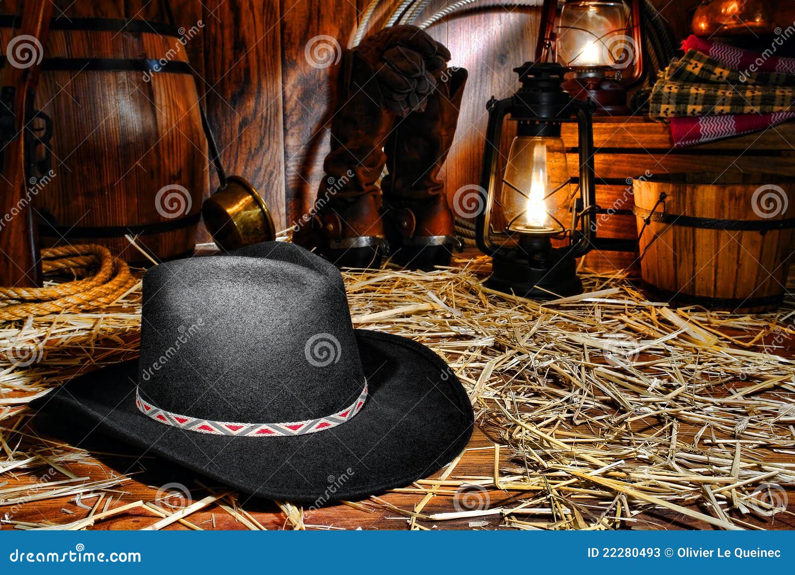 Sombrero De Vaquero Del Oeste Americano Rodeo En Occidental Imagen de archivo - Imagen de suelo, 22280493