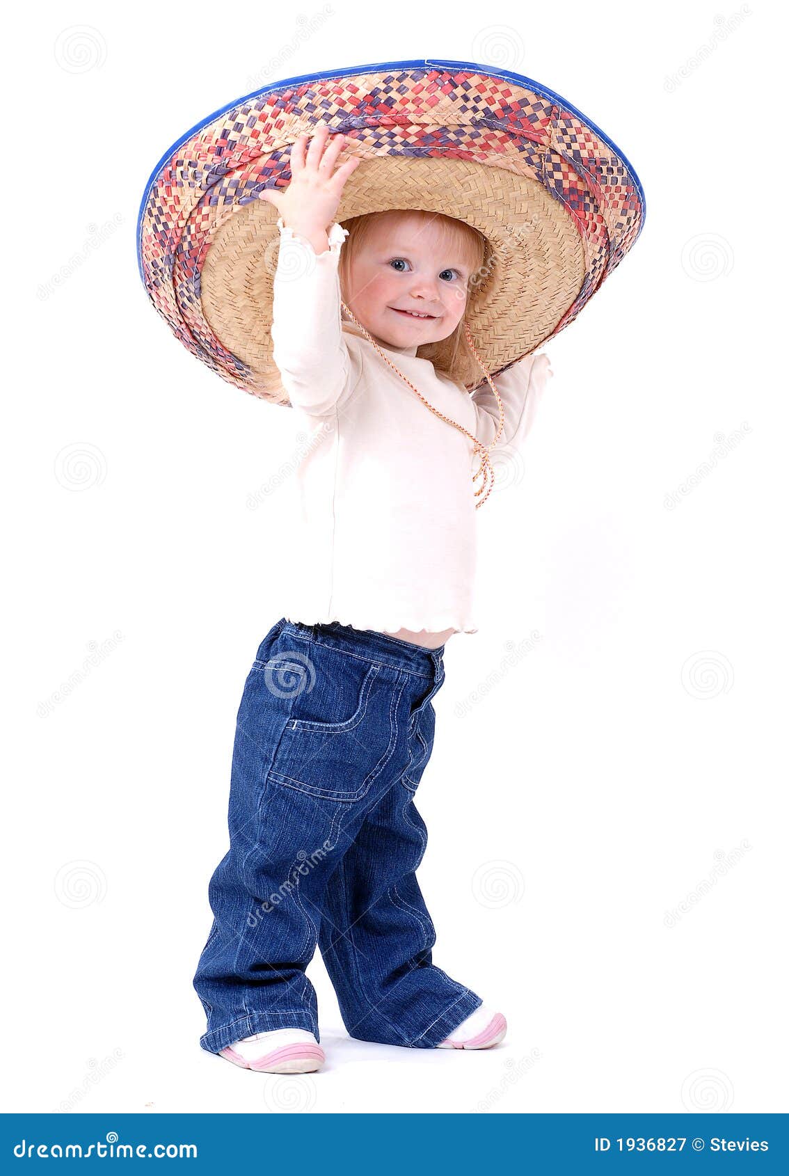 Sombrero grande en niño imagen de archivo. Imagen de hispanico 1936827