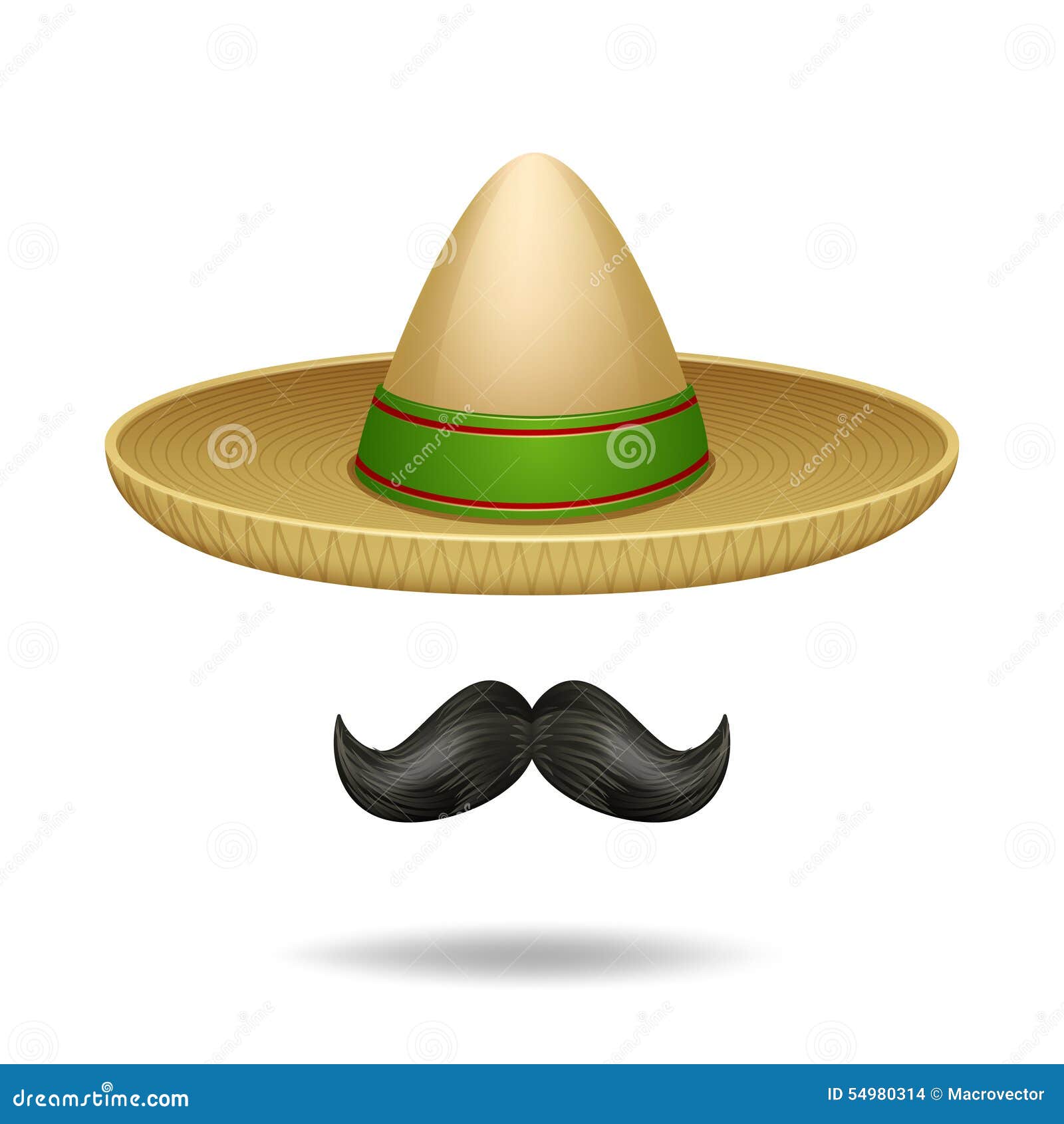 sombrero and mustache
