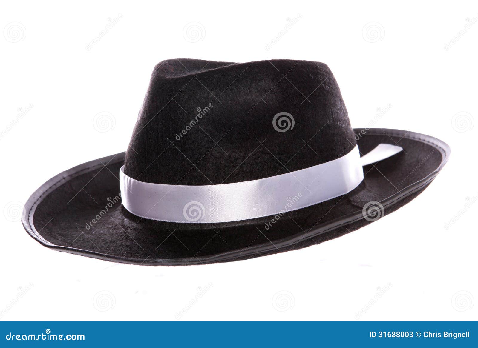 Sombrero negro de mafia imagen de archivo. Imagen de recorte - 31688003