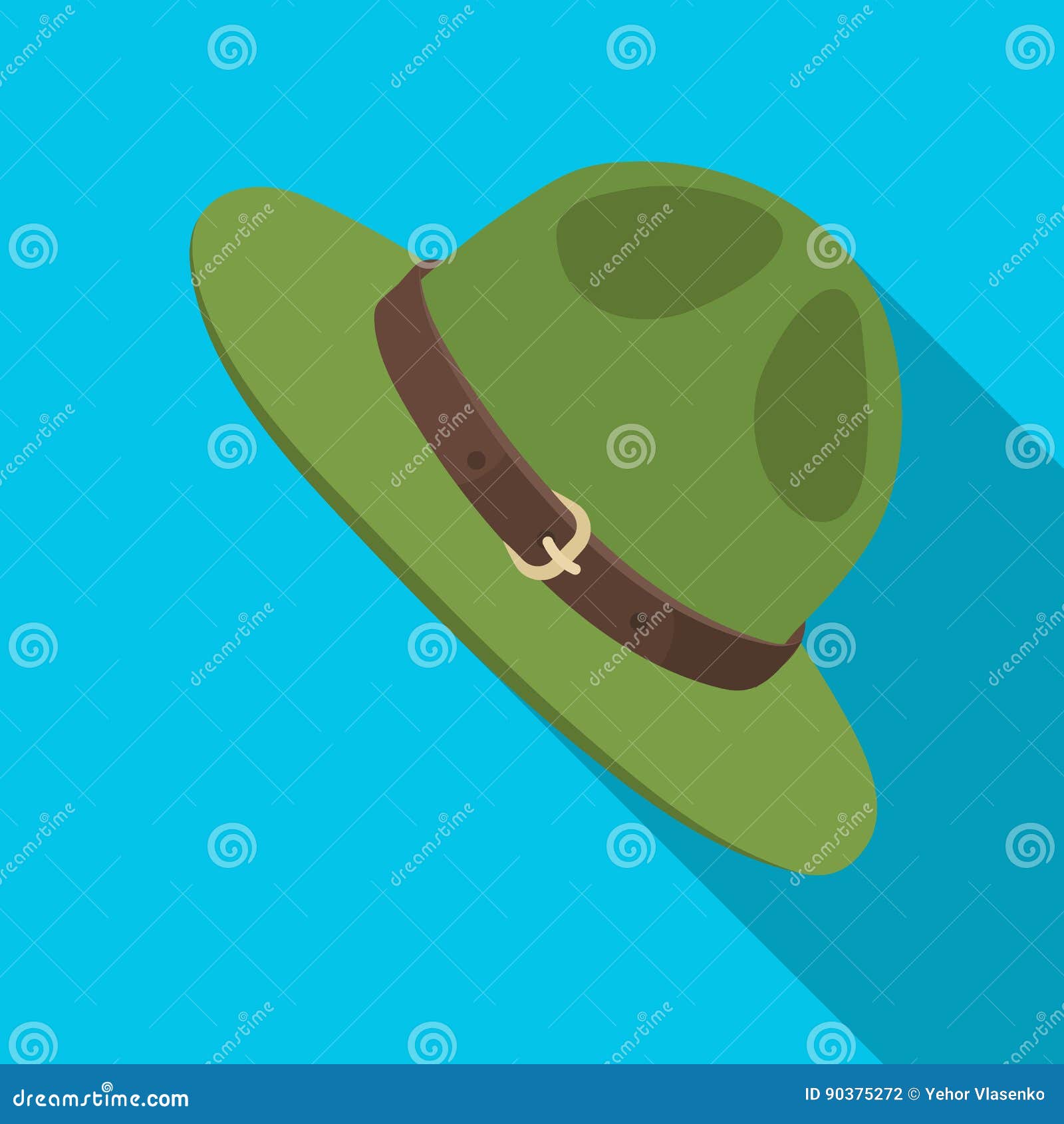Sombrero Verde De Un Guardabosques Solo Icono De Canadá En Web Plano Del Ejemplo De La Acción Del Símbolo Del Vector D Ilustración del Vector - Ilustración de cultura, sombrero: 90375272