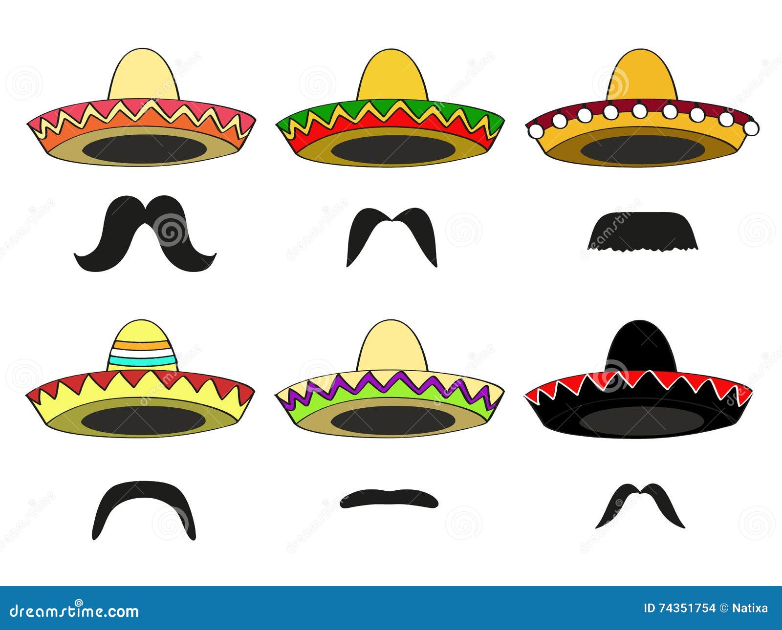 sombreros and mustaches