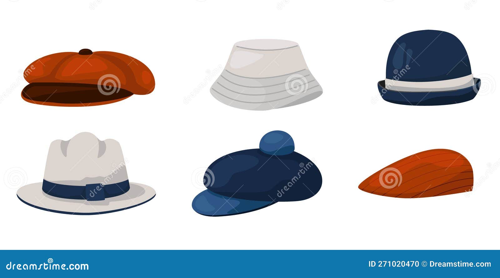 Sombreros Para Hombres Y Mujeres. Ropa De Moda. Gorras Y Panamas