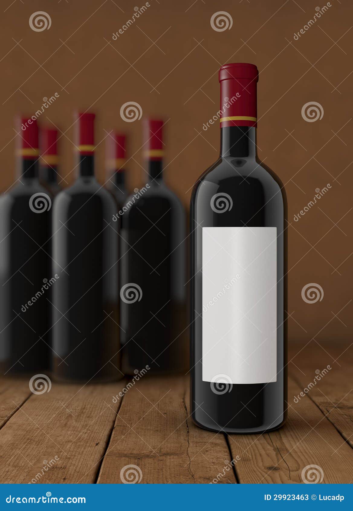 Wine bottles stock illustration. Illustration of standing 29923463
