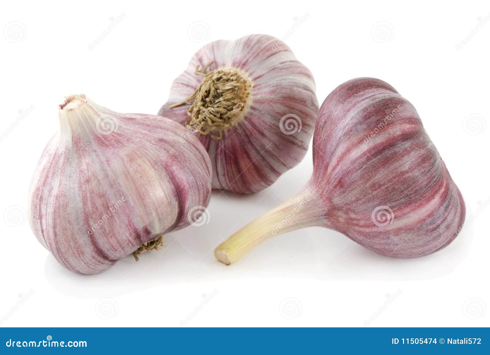 Some bulbs of pink garlic stock photo. Image of condiment 11505474